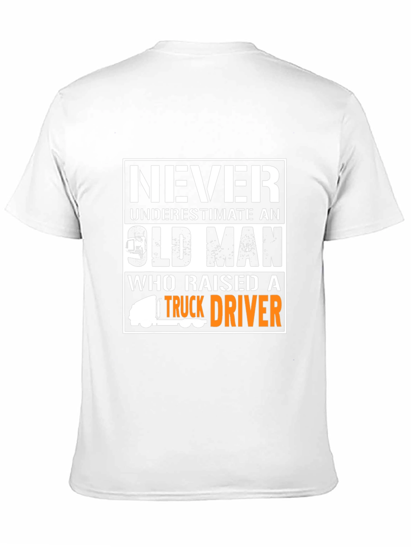 Never Underestimate Old Man Trucker T-Shirt