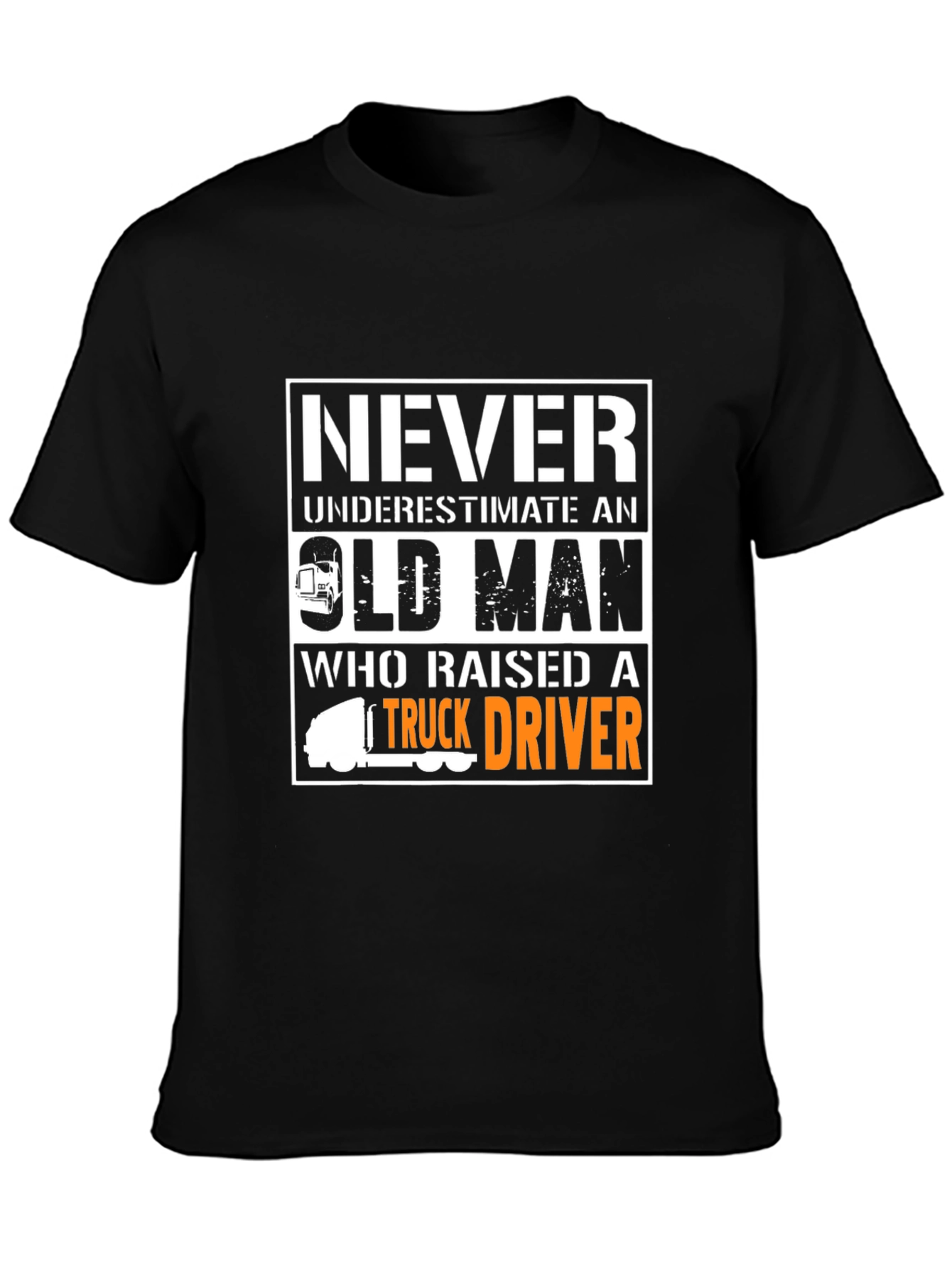 Never Underestimate Old Man Trucker T-Shirt
