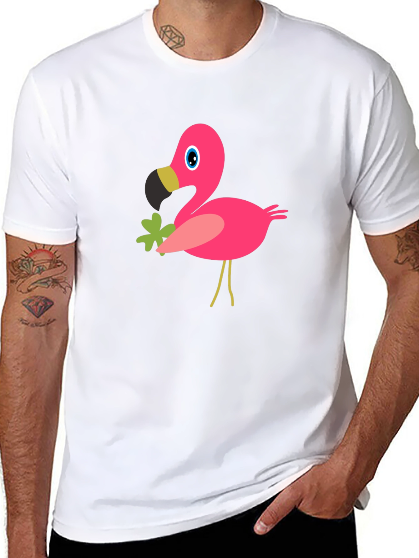 Flamingo Graphic T-Shirt - Soft Cotton Tee