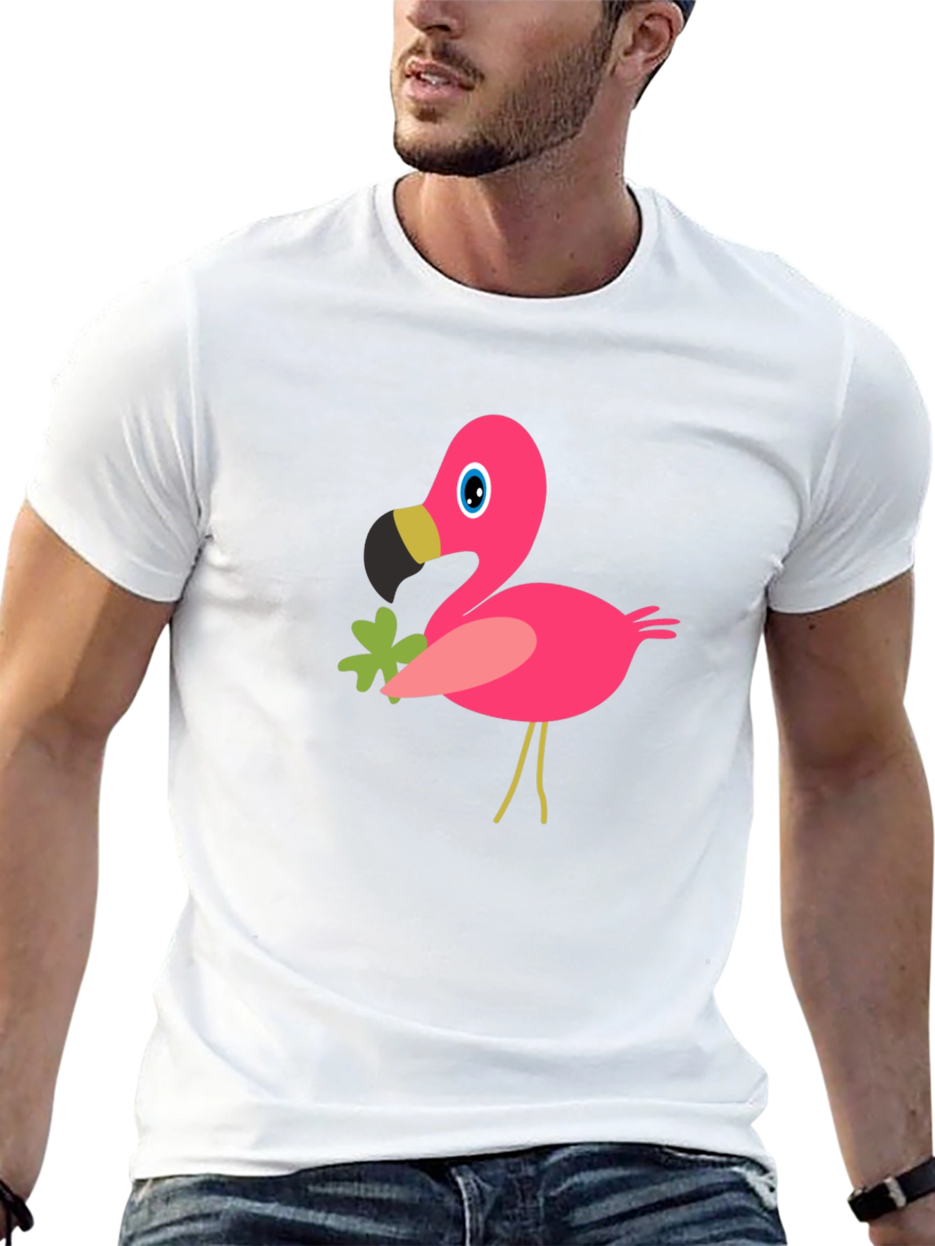 Flamingo Graphic T-Shirt - Soft Cotton Tee