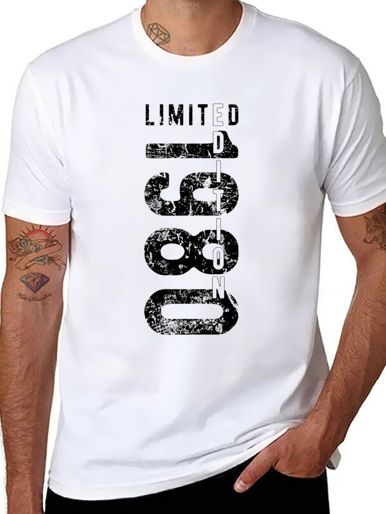 Limited Edition 1980 Black Graphic T-Shirt