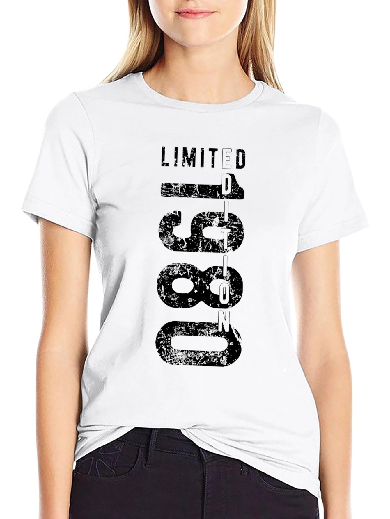 Limited Edition 1980 Black Graphic T-Shirt