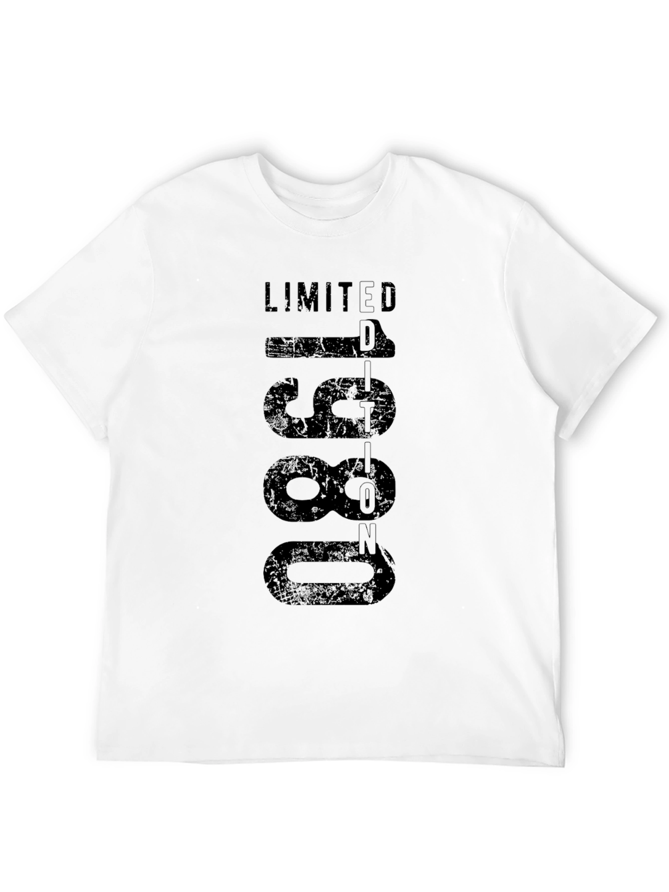Limited Edition 1980 Black Graphic T-Shirt
