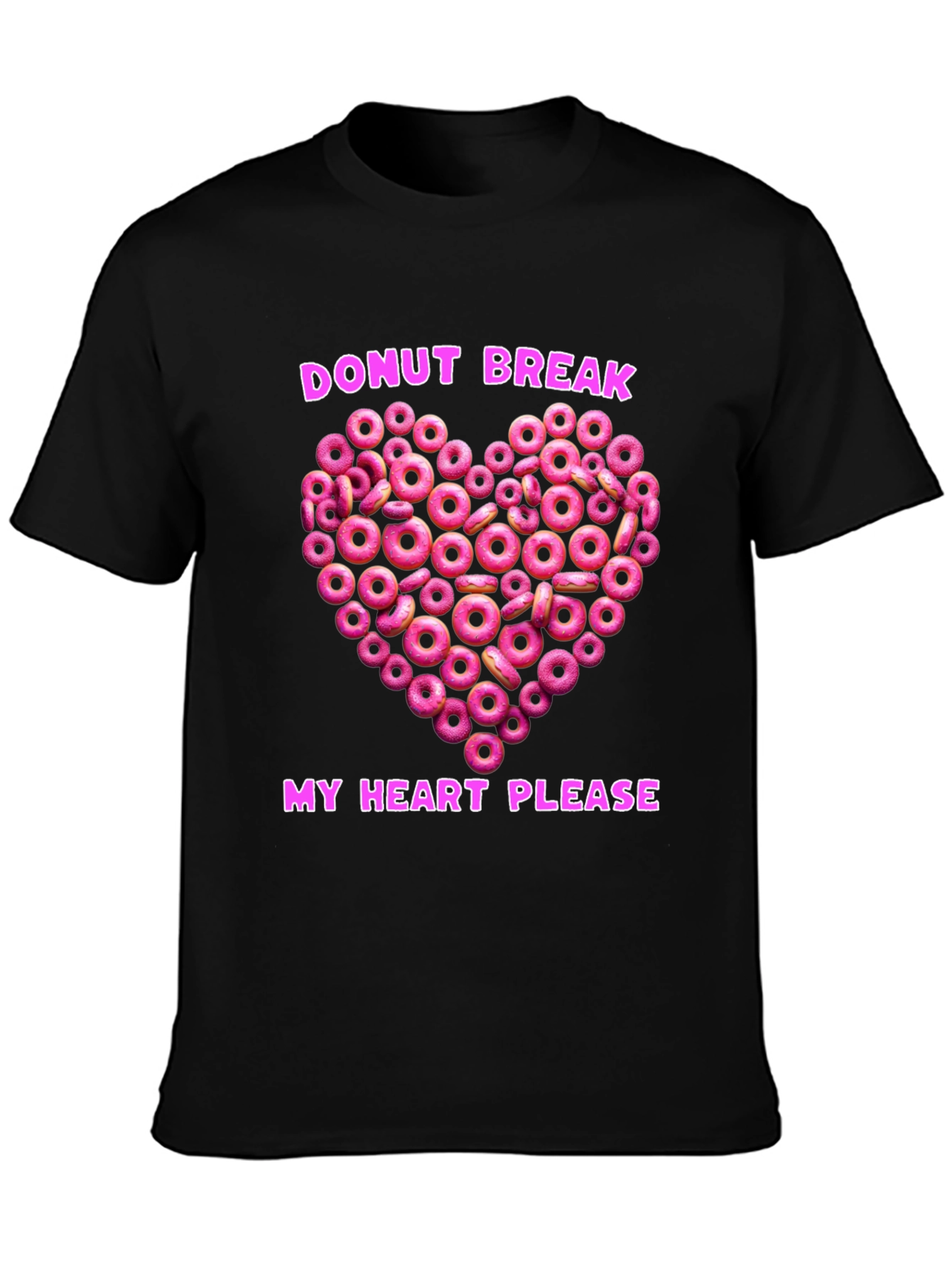 Donut Heart Graphic Tee - Sweet & Fun!
