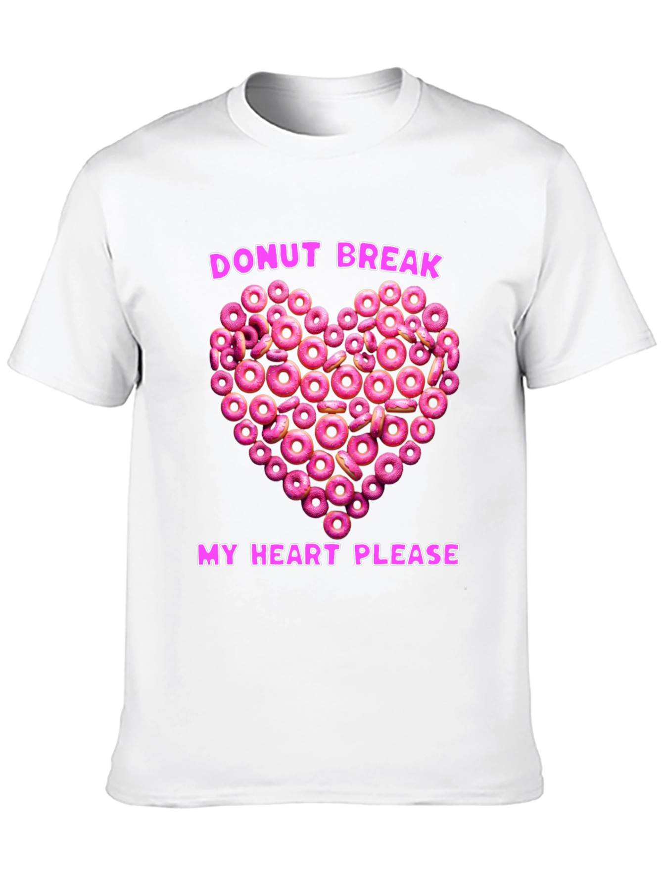 Donut Heart Graphic Tee - Sweet & Fun!