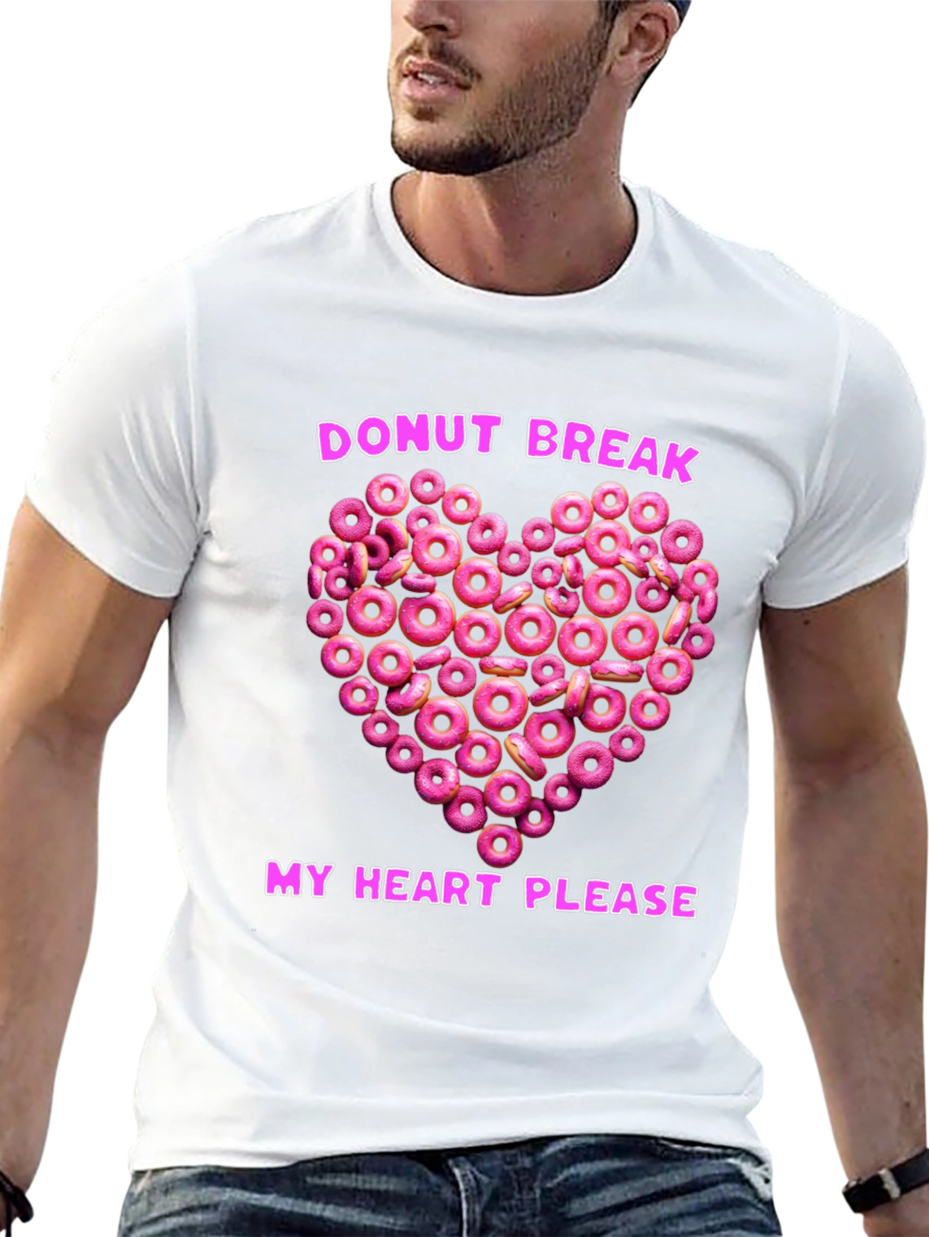 Donut Heart Graphic Tee - Sweet & Fun!