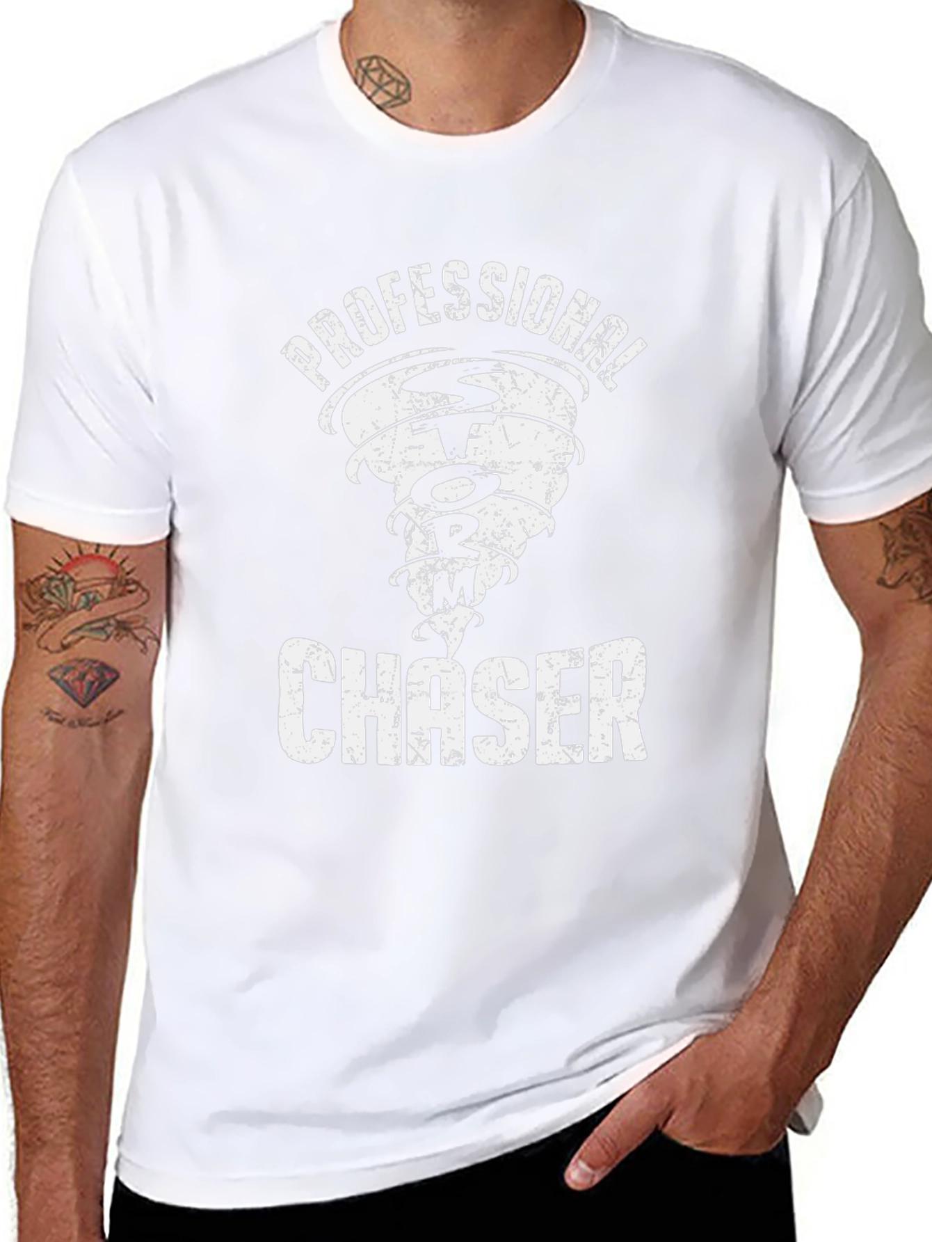 Professional Storm Chaser Black Graphic T-Shirt