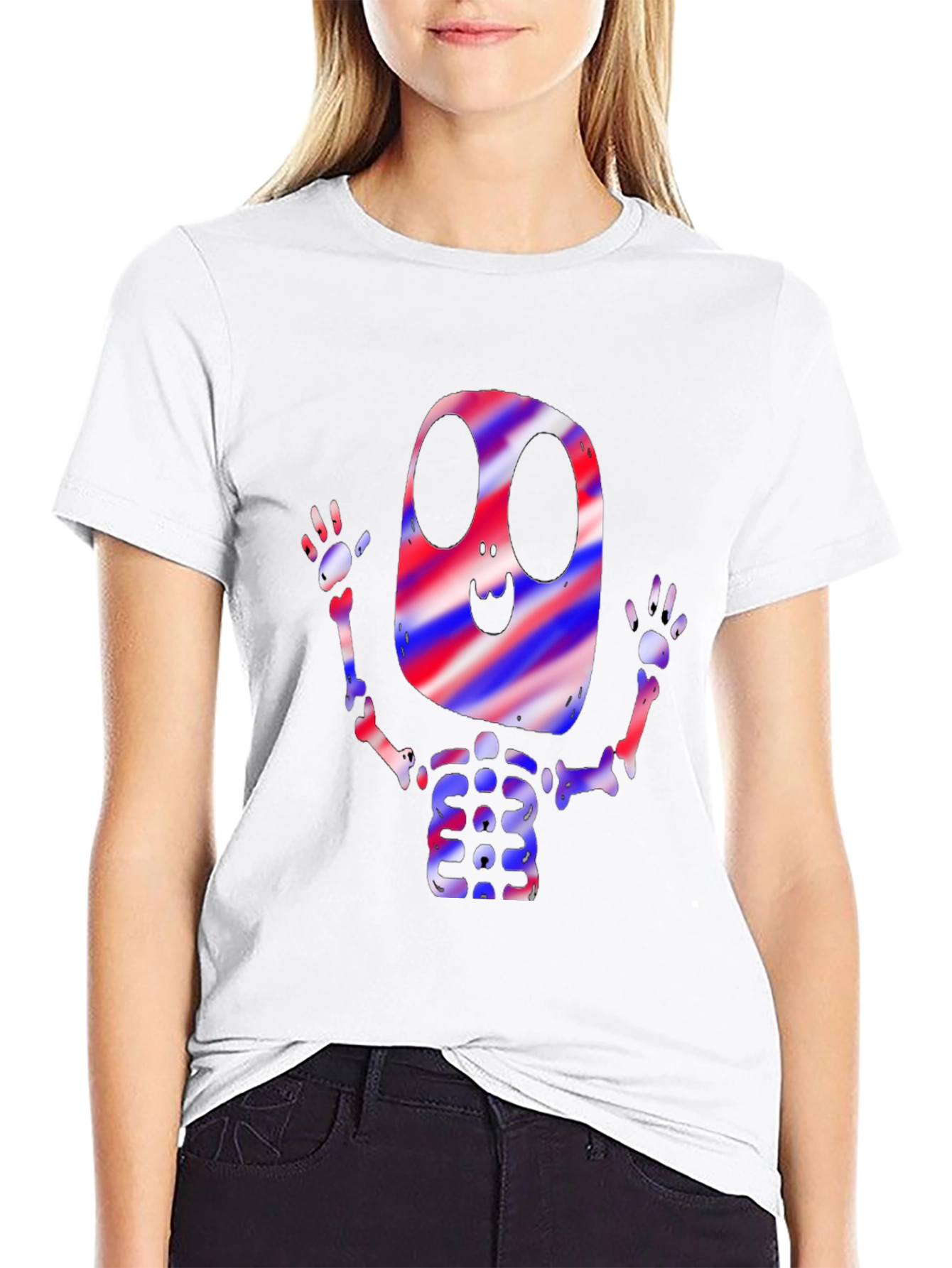 Spooky Skeleton Graphic Tee - Halloween Ready!