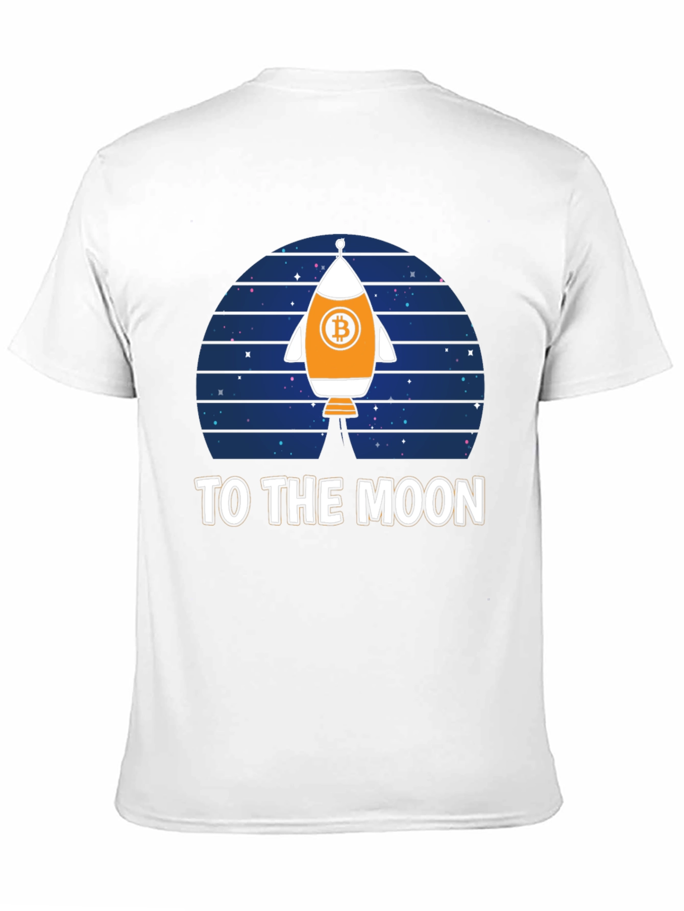 Bitcoin Rocket to the Moon T-Shirt