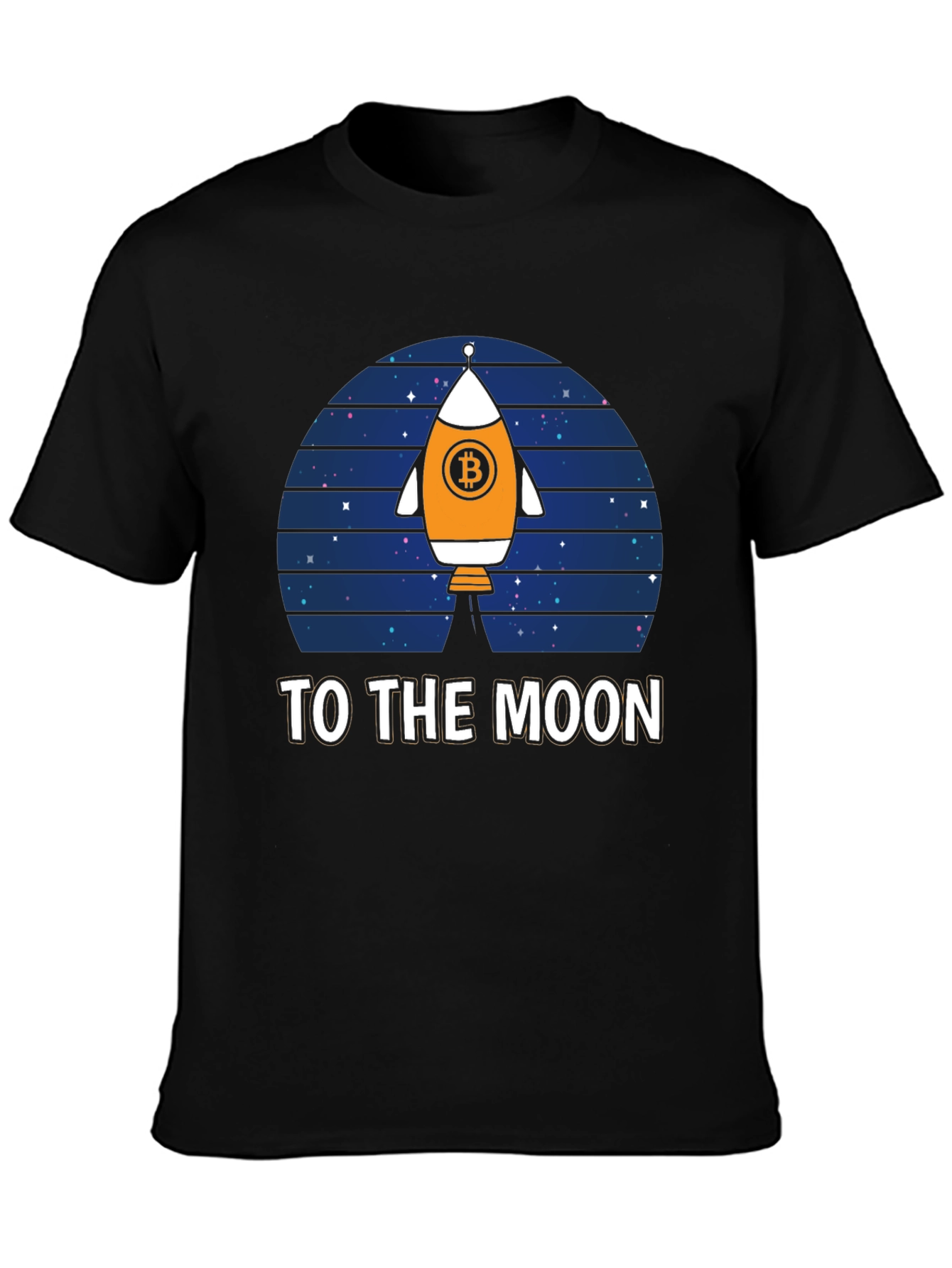 Bitcoin Rocket to the Moon T-Shirt