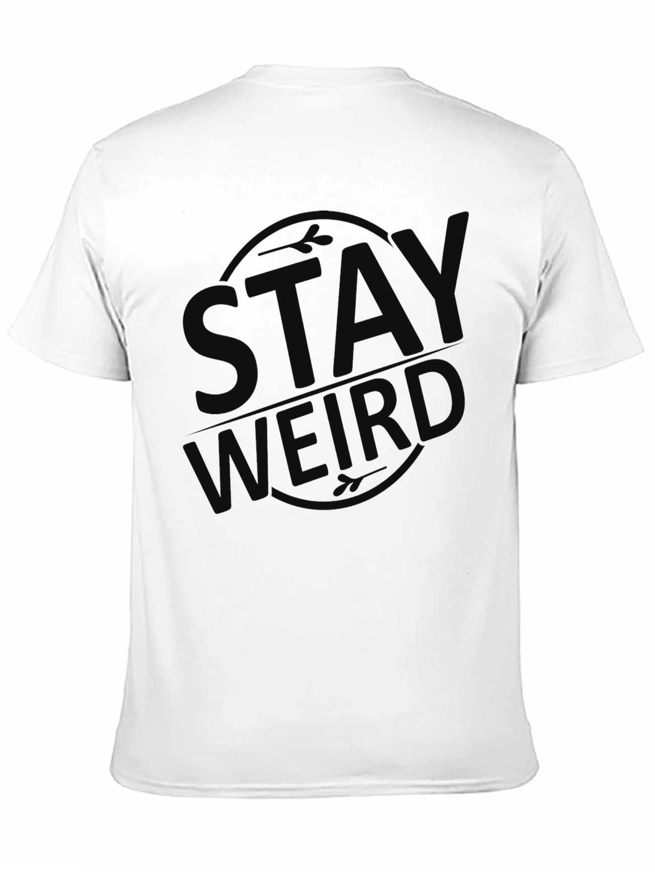 Stay Weird Black Graphic Tee