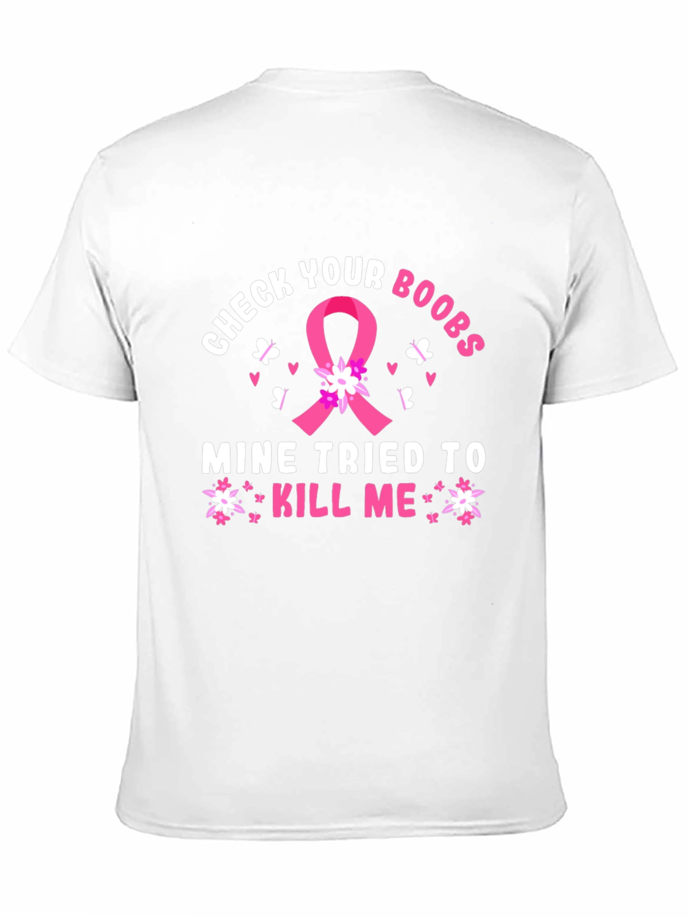 Check Your Boobs Breast Cancer Awareness T-Shirt