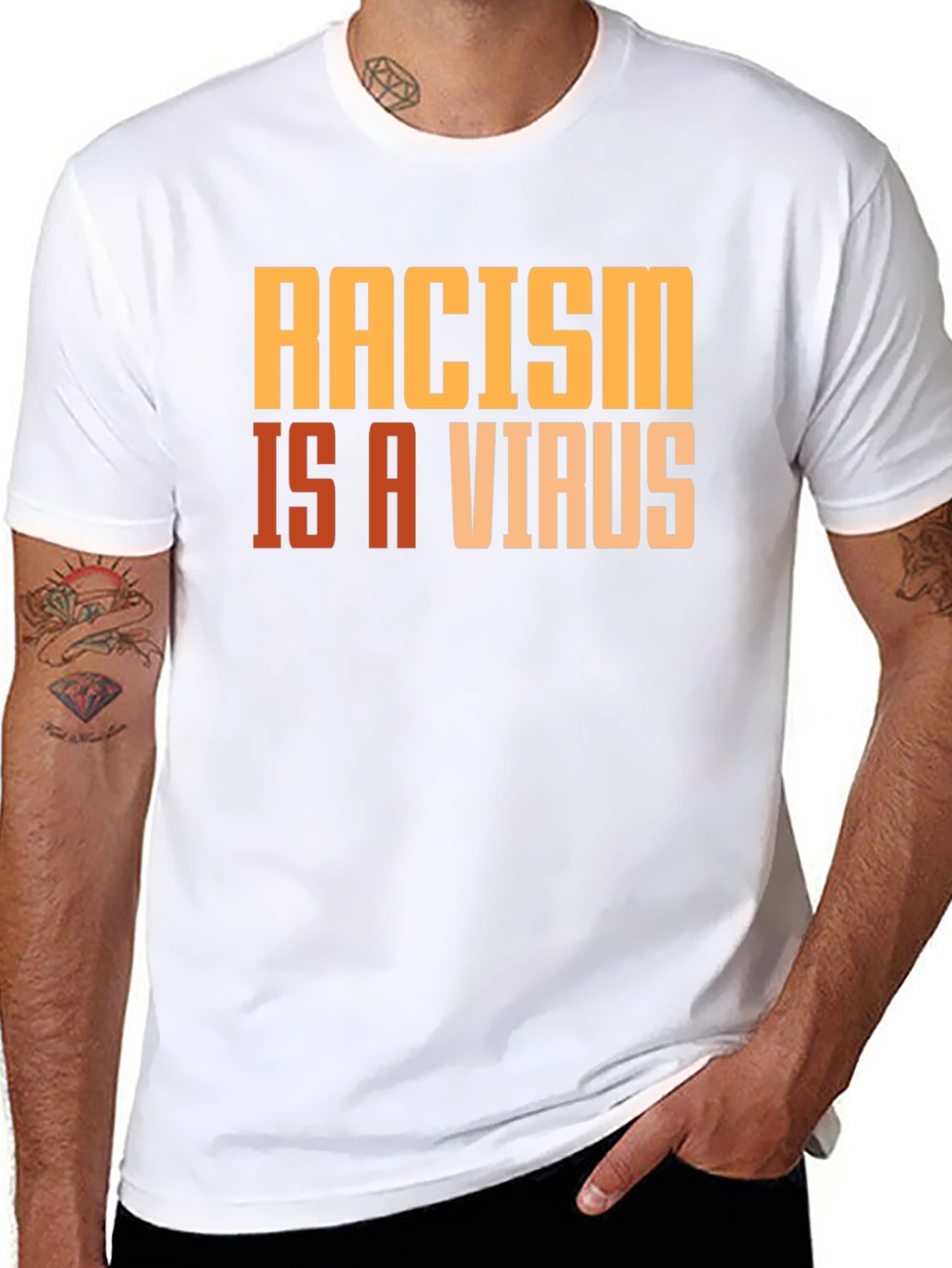 Racism is a Virus Graphic T-Shirt