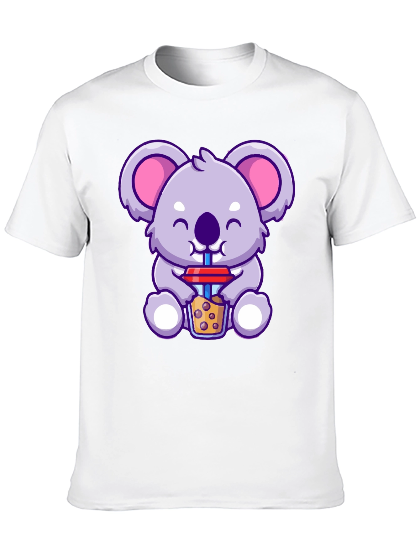 Cute Koala Boba Tea Graphic T-Shirt