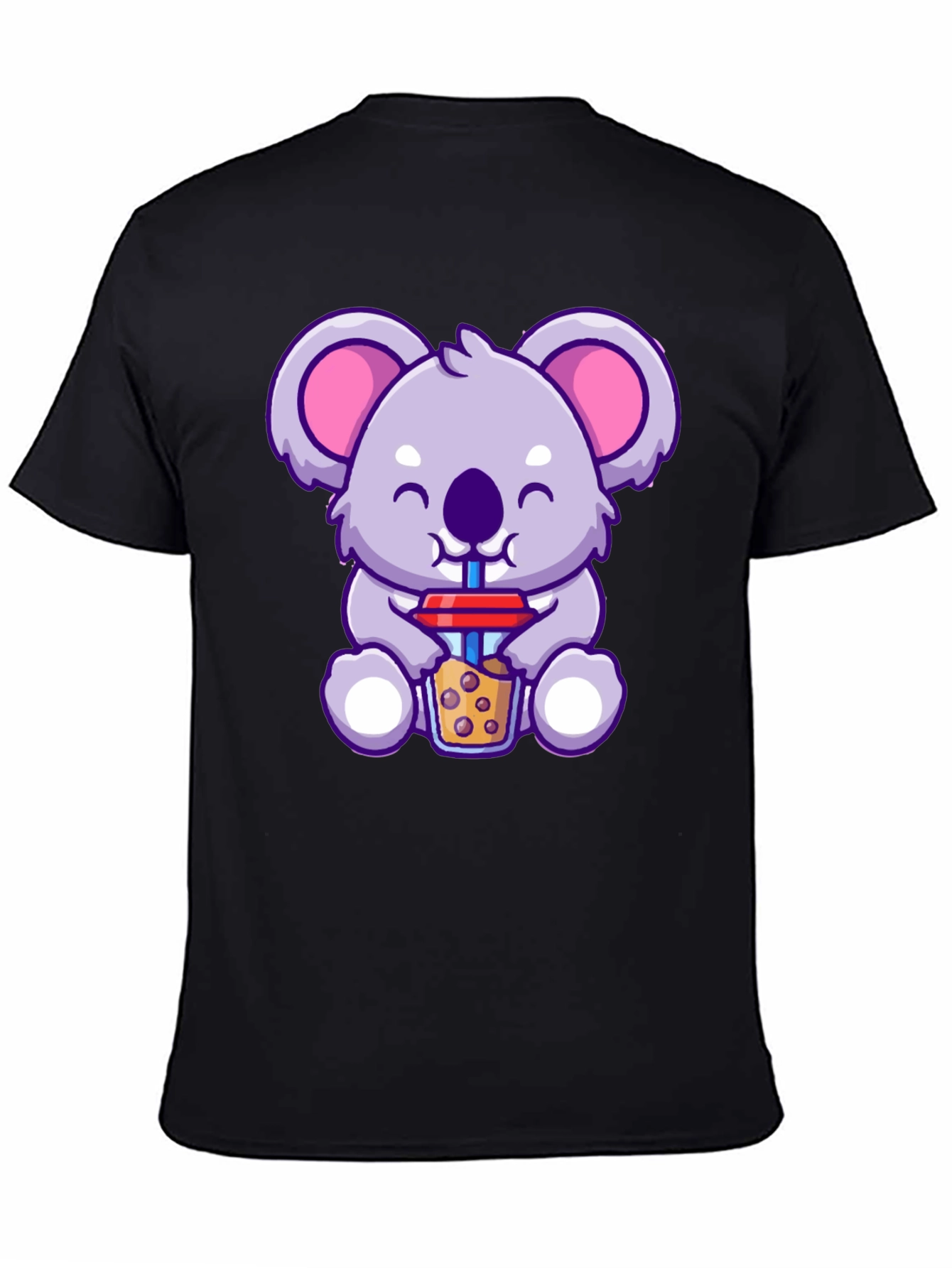 Cute Koala Boba Tea Graphic T-Shirt