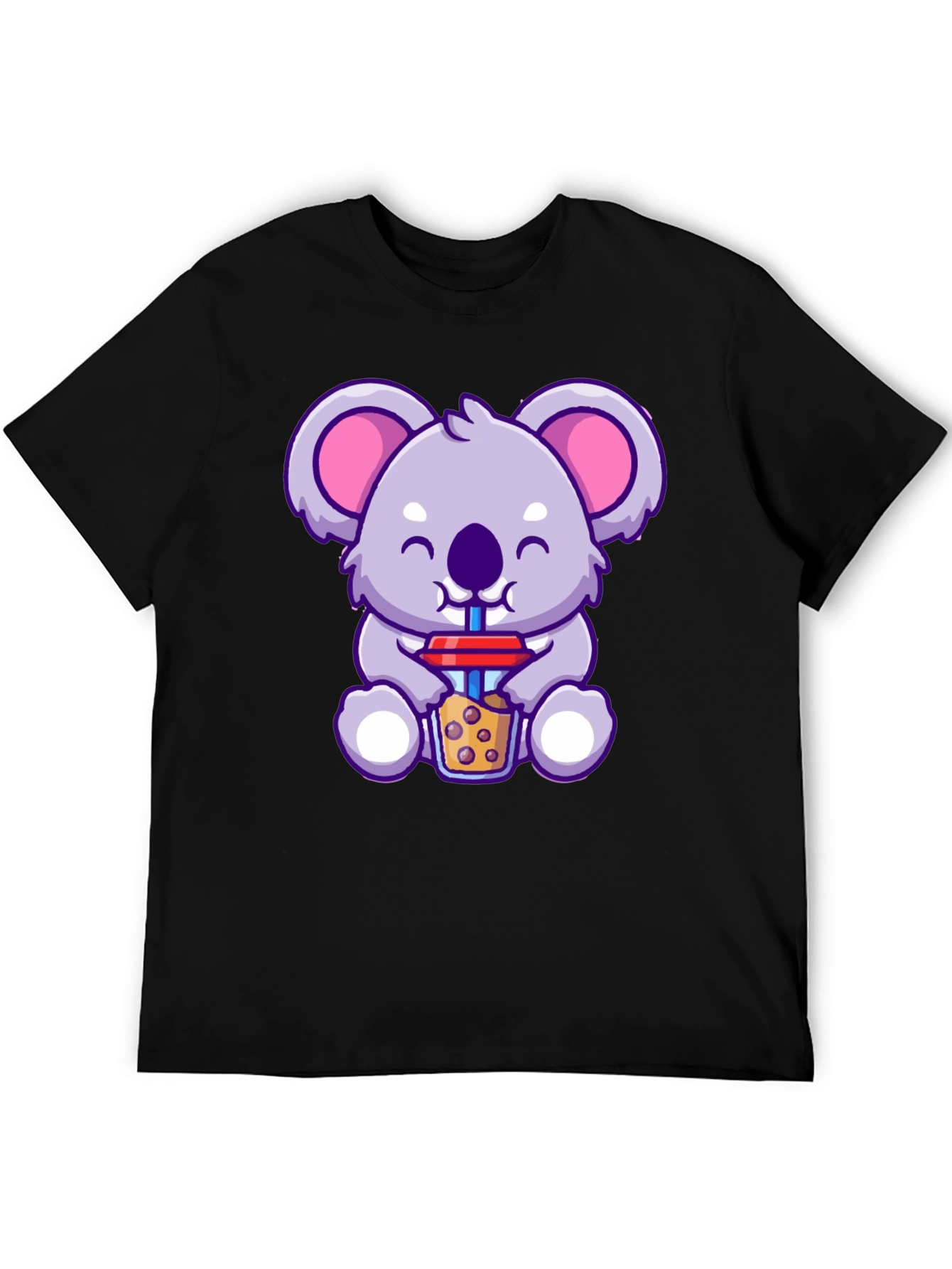 Cute Koala Boba Tea Graphic T-Shirt