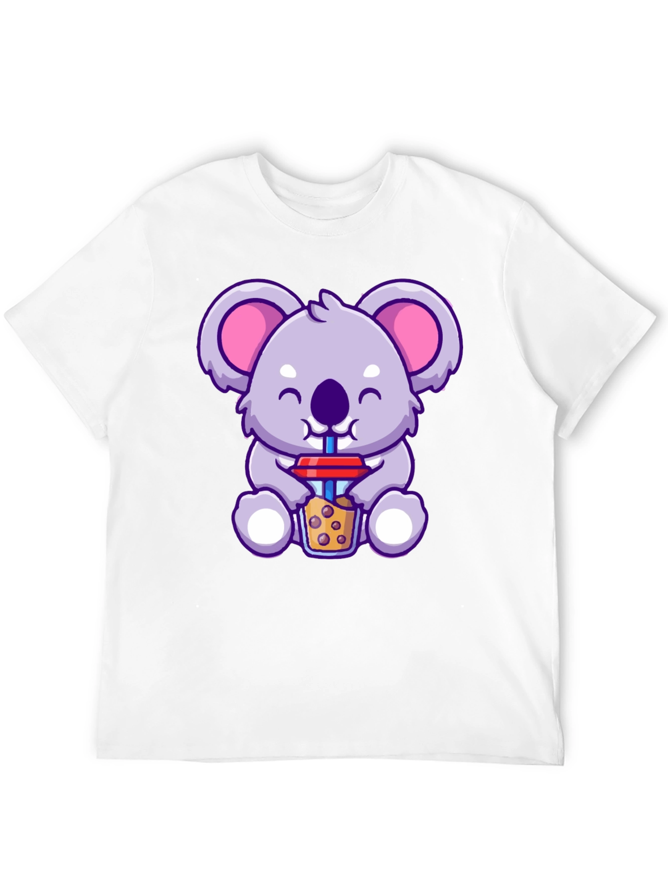 Cute Koala Boba Tea Graphic T-Shirt