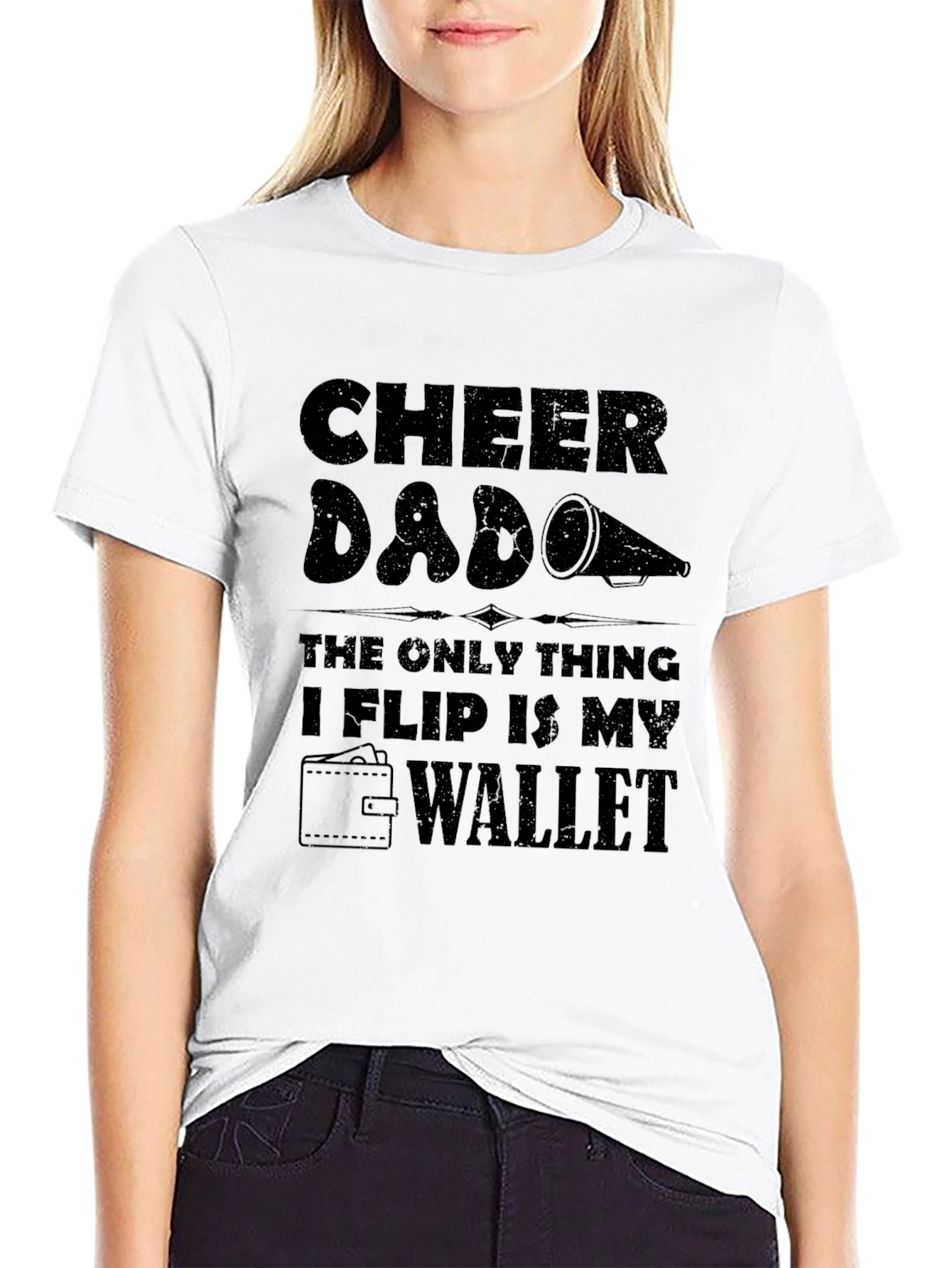 Cheer Dad T-Shirt - I Flip My Wallet