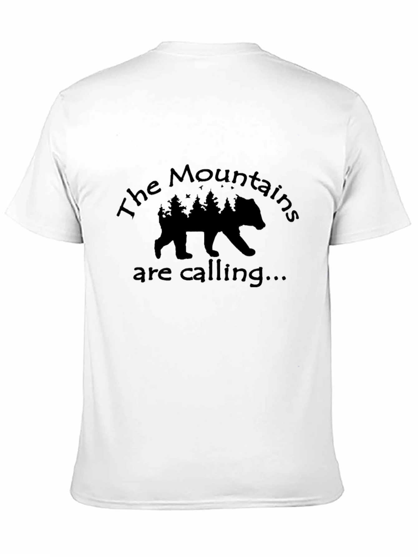 Mountains are Calling Black T-Shirt