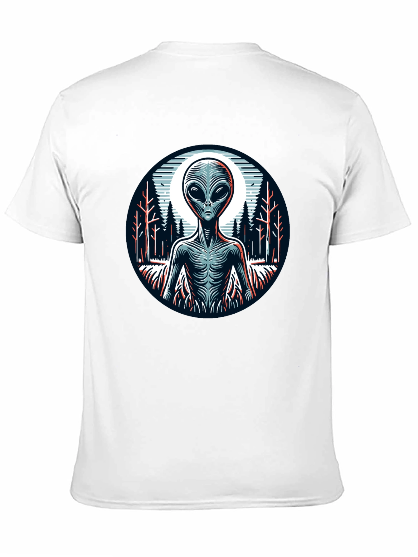 Alien Graphic Print Black T-Shirt