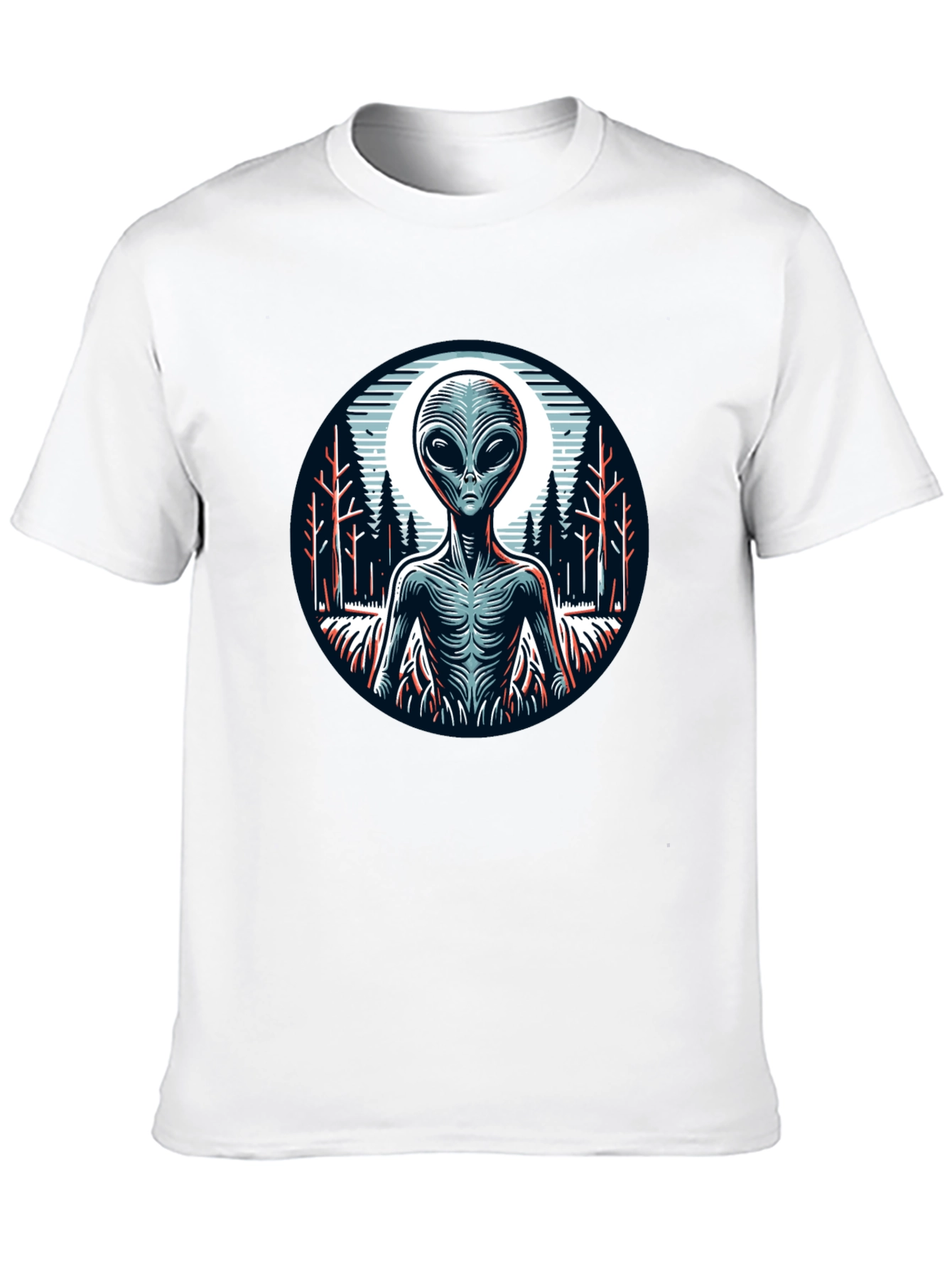 Alien Graphic Print Black T-Shirt