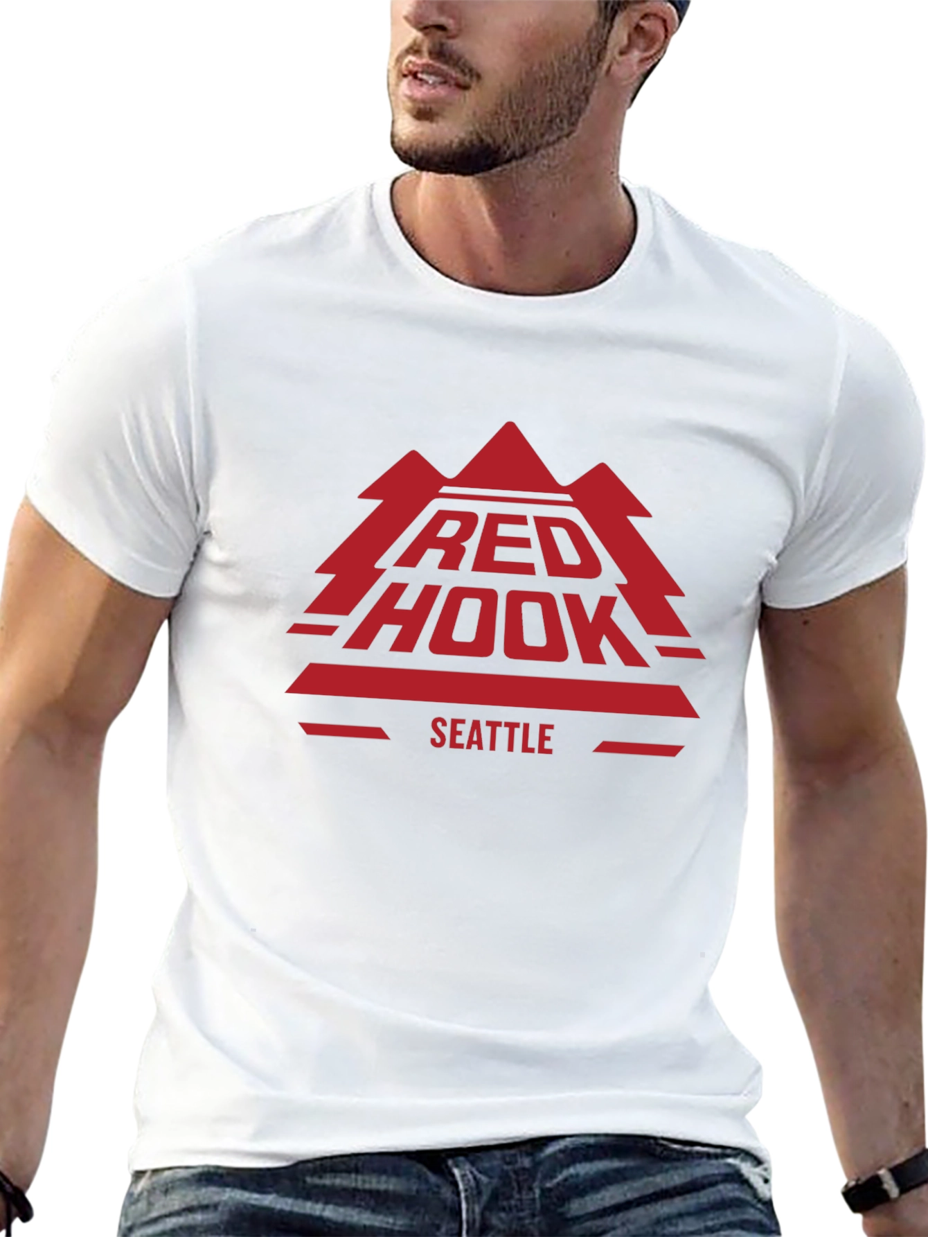 Red Hook Seattle Graphic T-Shirt - Black