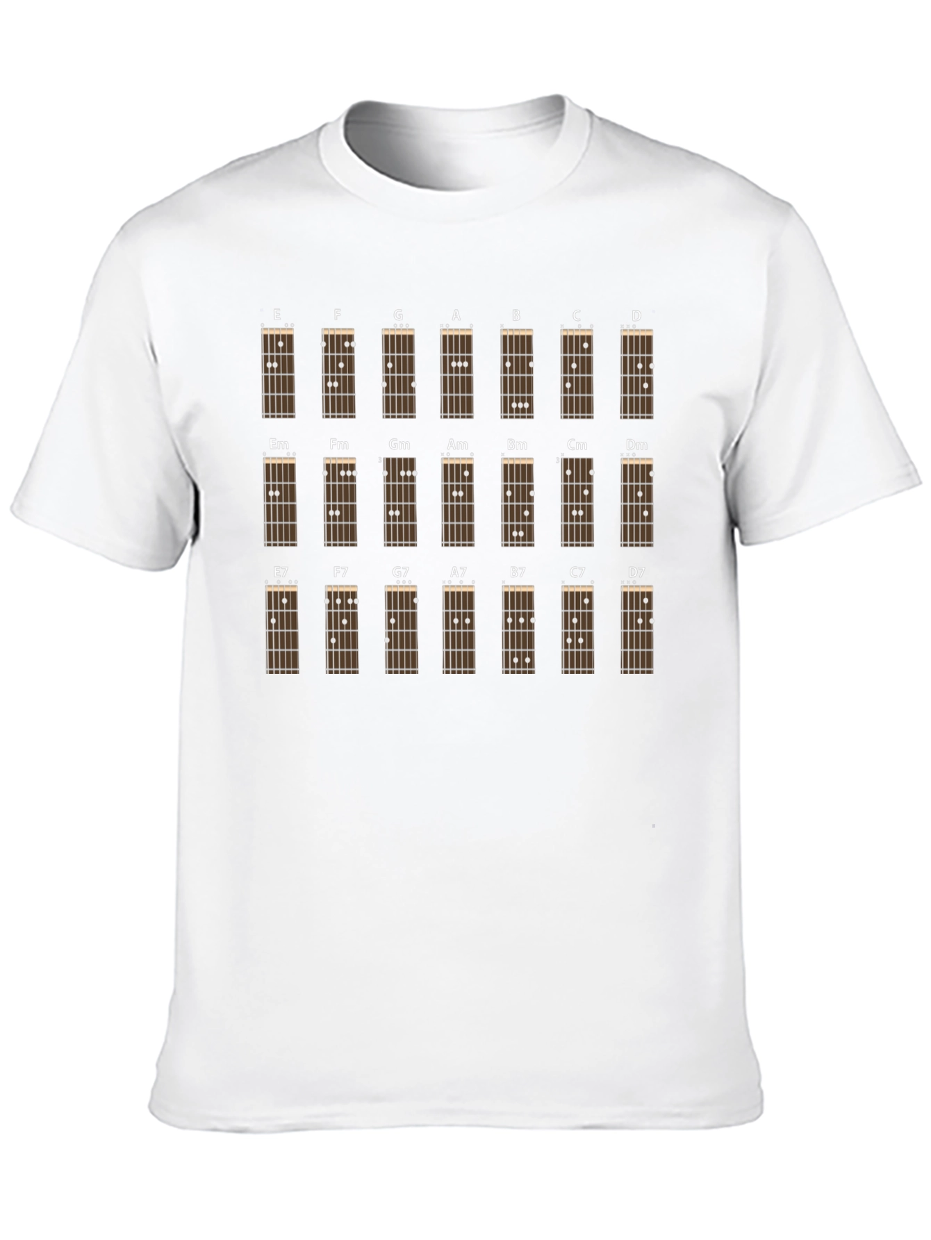 Guitar Chord Chart T-Shirt - Musicians Guide Tee