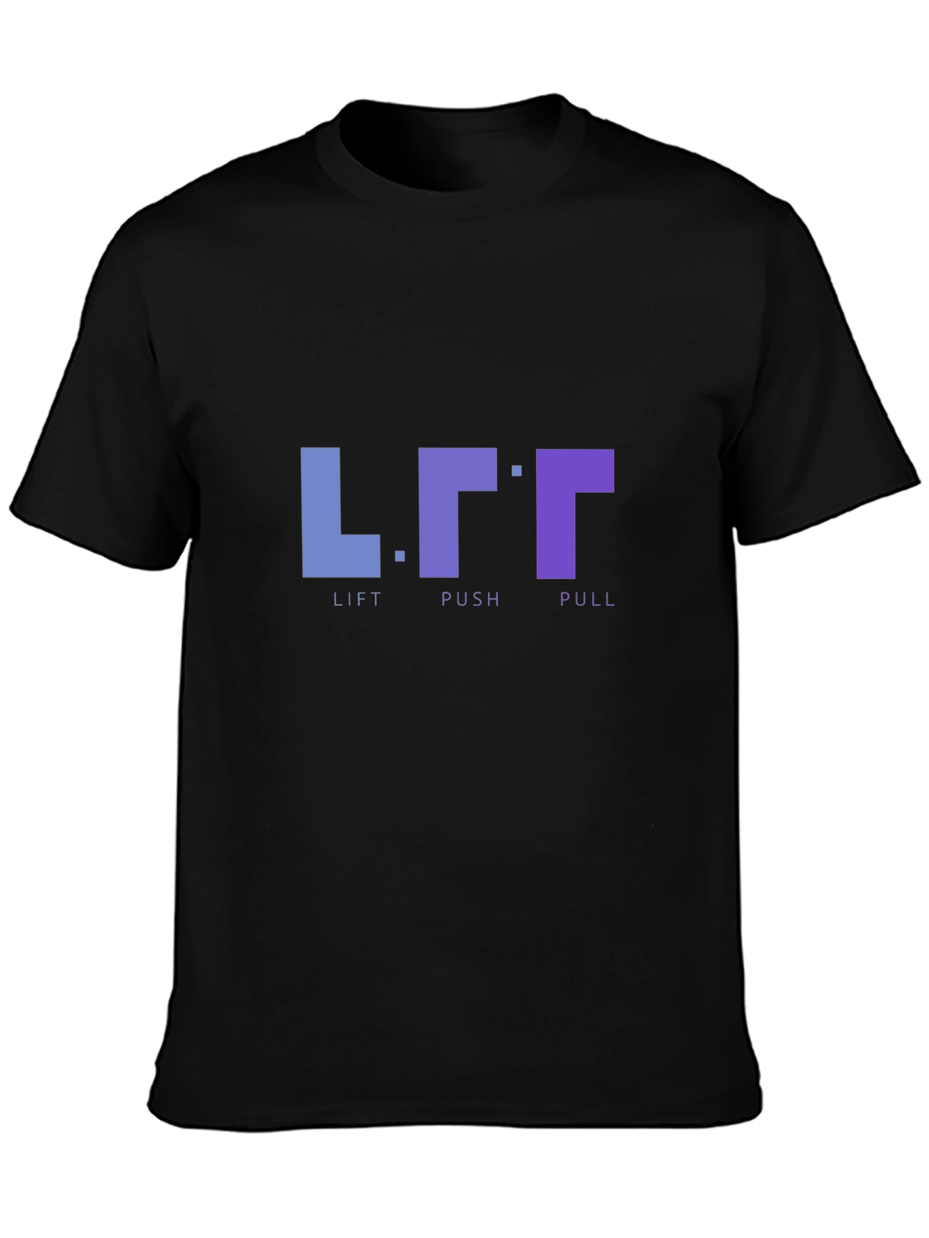 Lift Push Pull Black Graphic T-Shirt