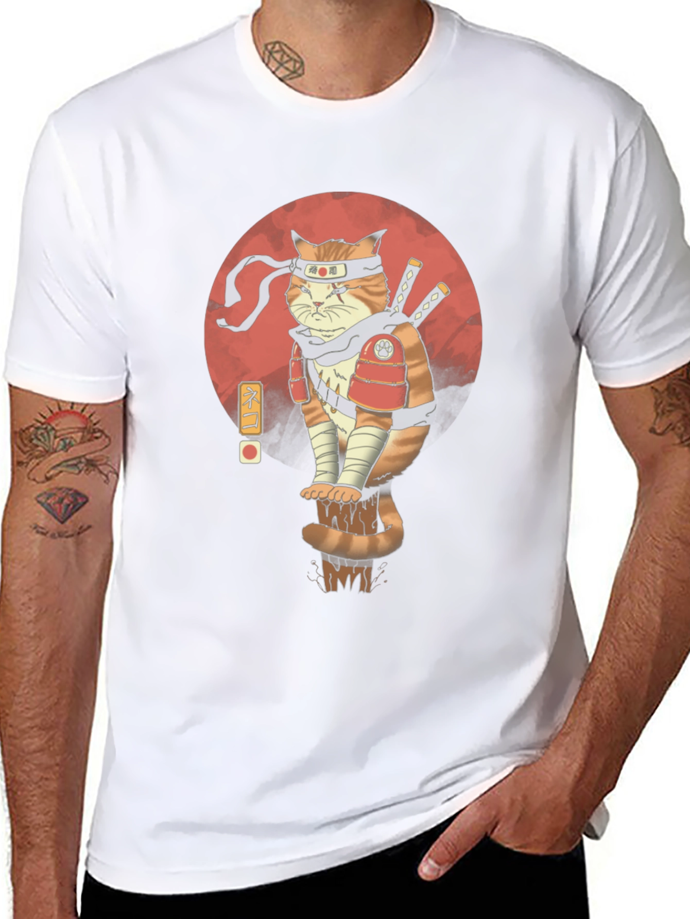 Ninja Cat T-Shirt - Unique Graphic Tee
