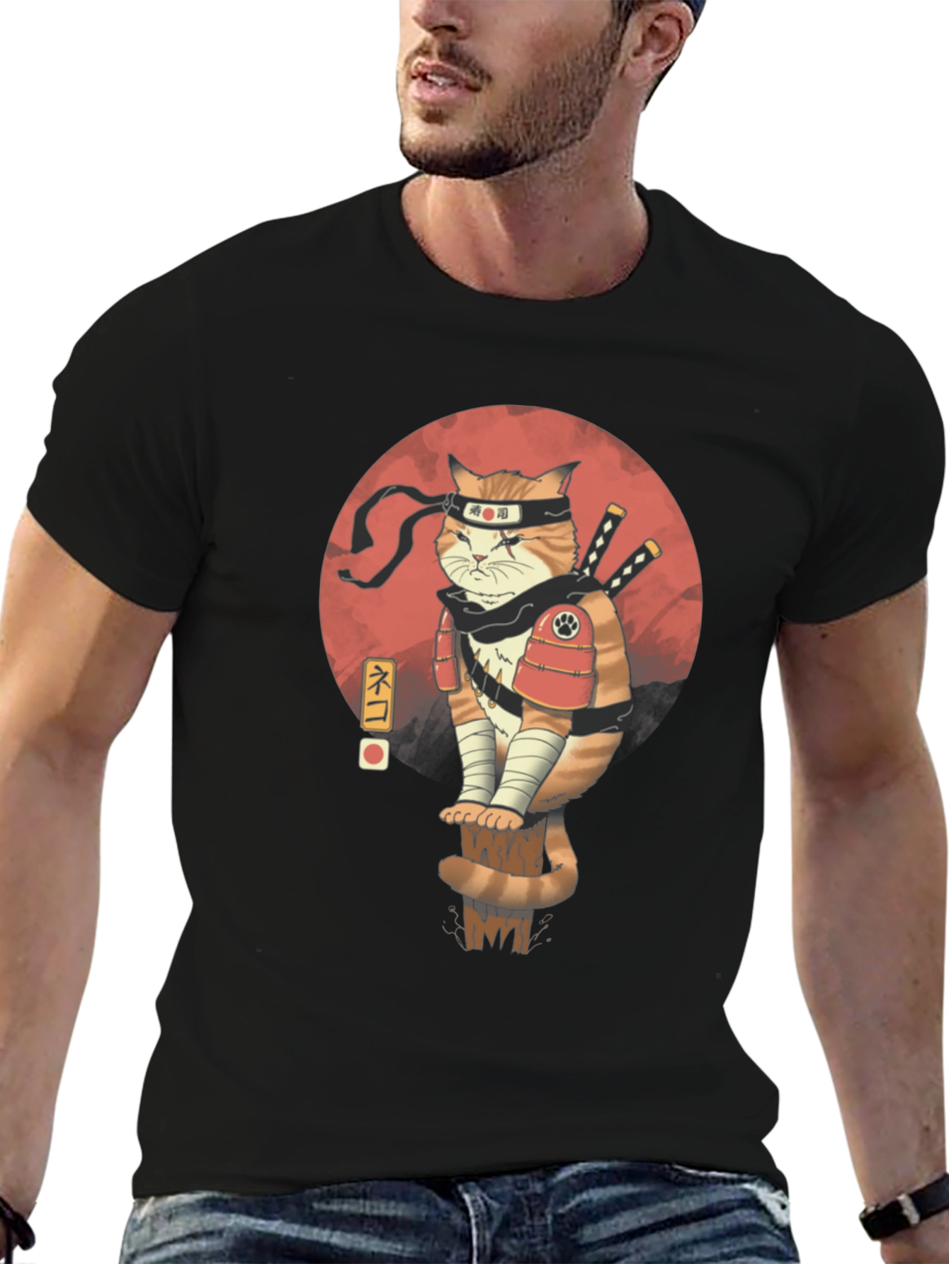 Ninja Cat T-Shirt - Unique Graphic Tee