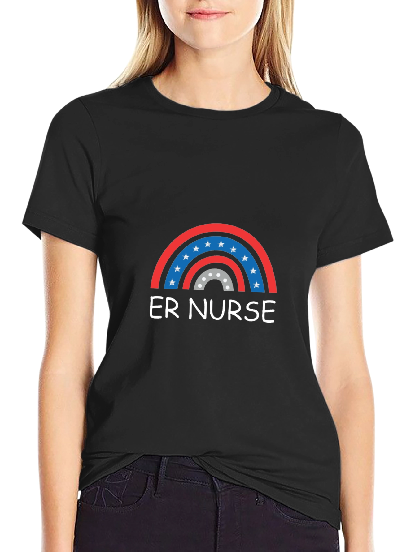 ER Nurse Rainbow T-Shirt - Unisex Cotton Tee