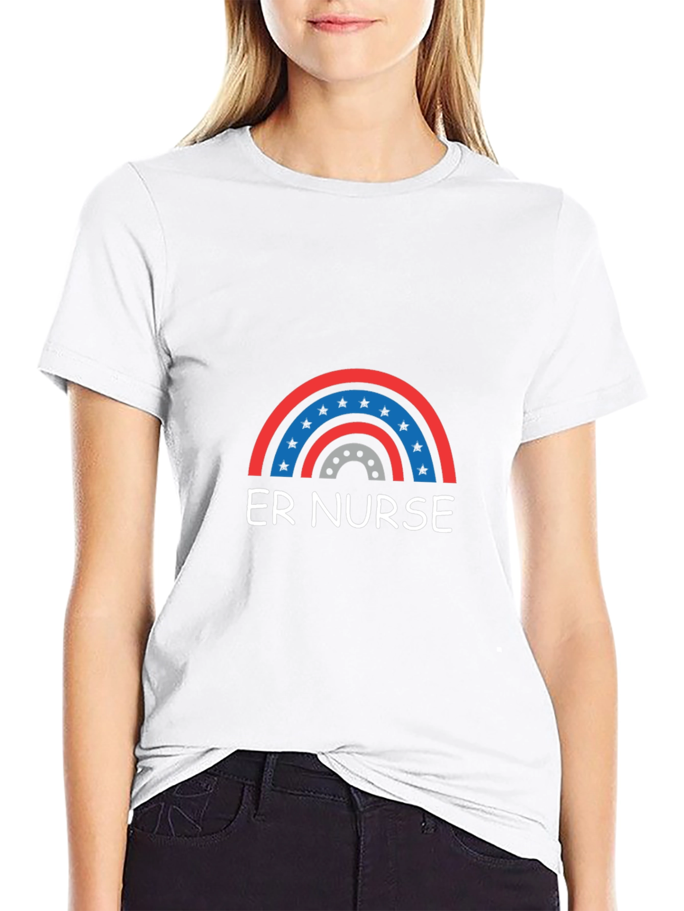 ER Nurse Rainbow T-Shirt - Unisex Cotton Tee