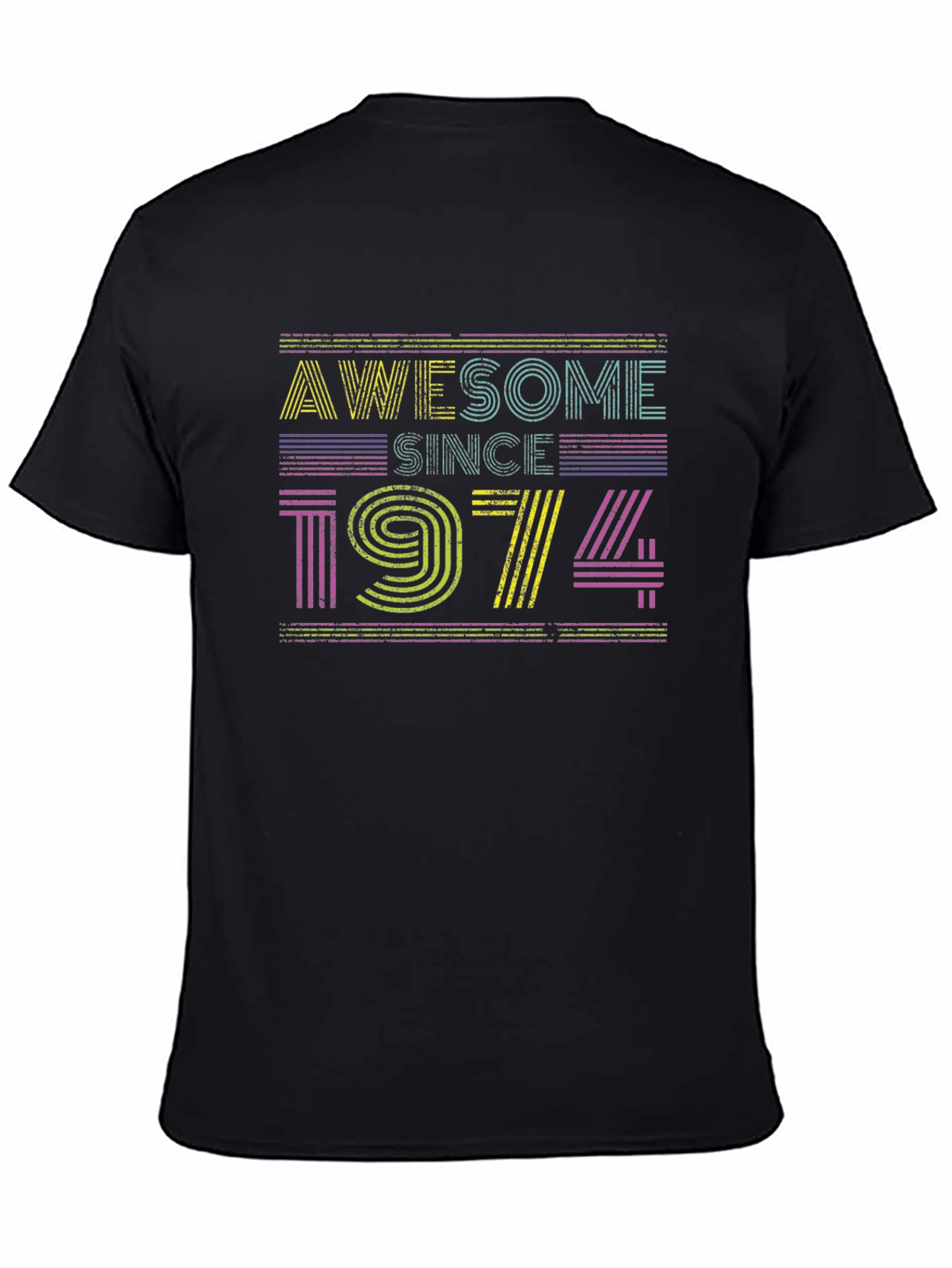 Awesome Since 1974 Graphic Tee - Retro Birthday Shirt