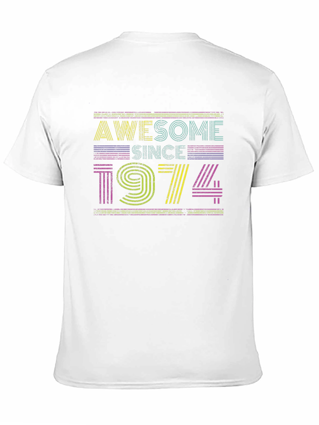 Awesome Since 1974 Graphic Tee - Retro Birthday Shirt