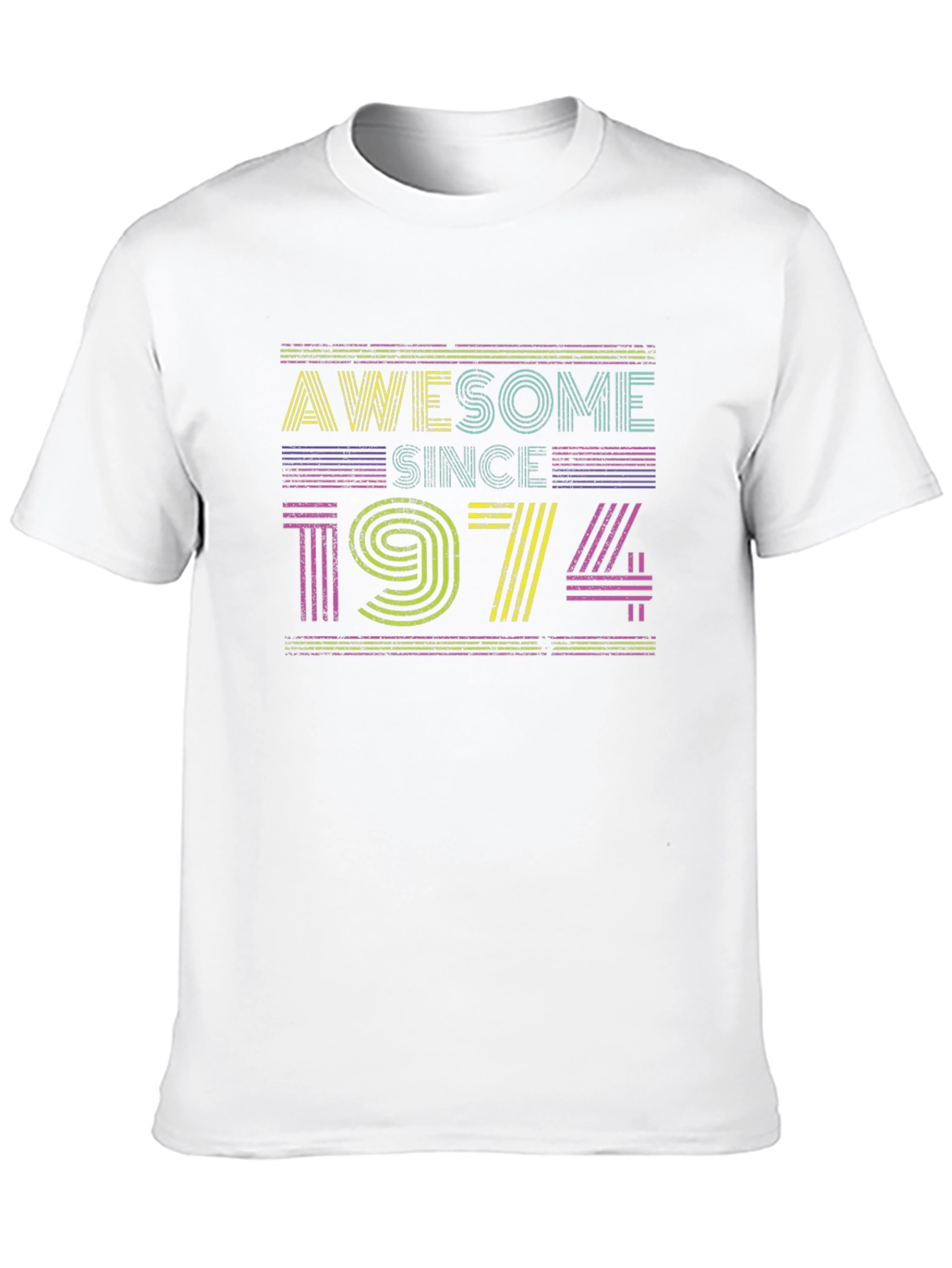 Awesome Since 1974 Graphic Tee - Retro Birthday Shirt