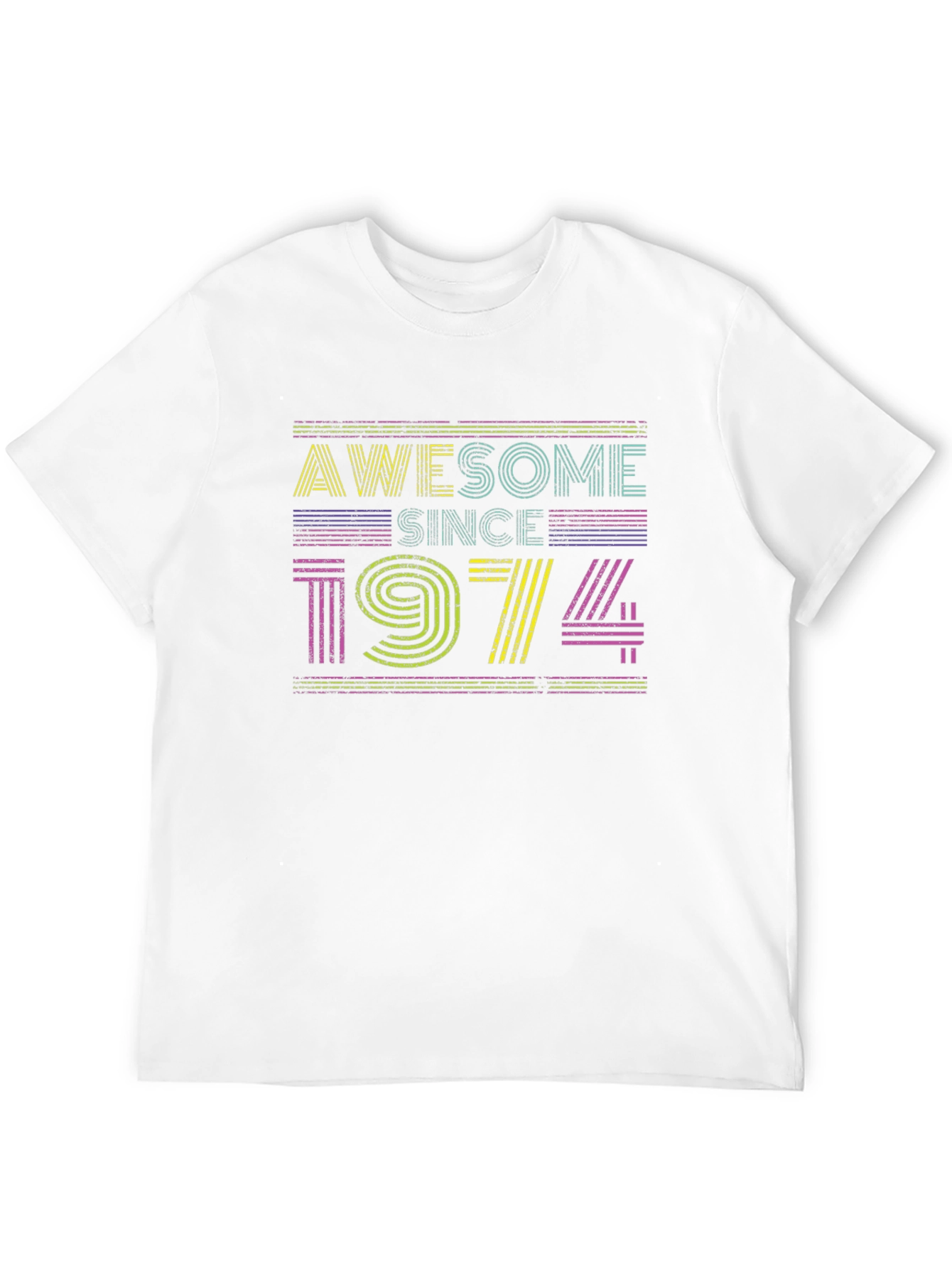 Awesome Since 1974 Graphic Tee - Retro Birthday Shirt