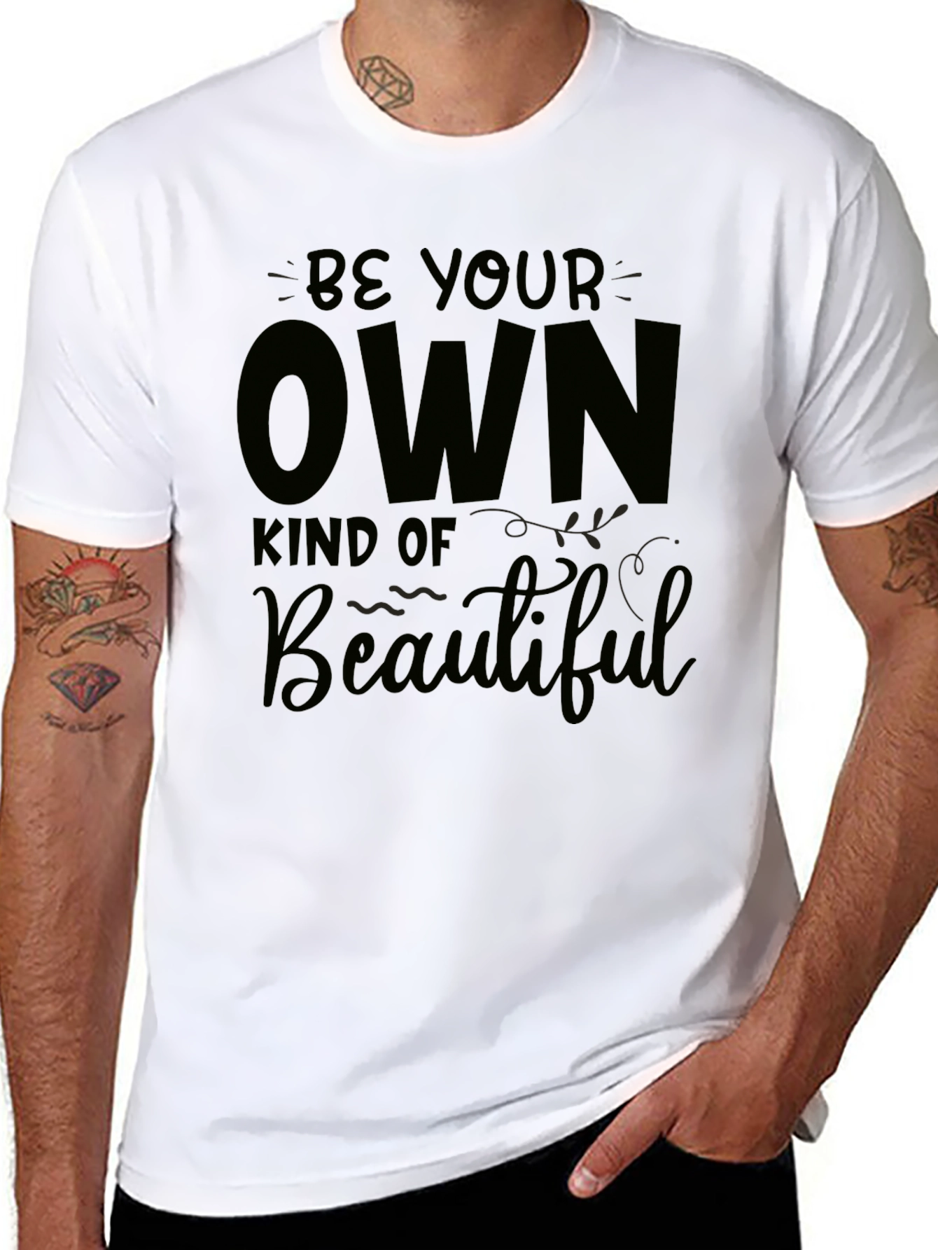 Be Your Own Kind of Beautiful Black Tee