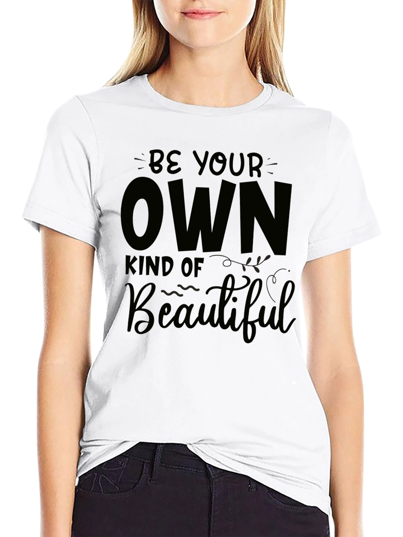 Be Your Own Kind of Beautiful Black Tee