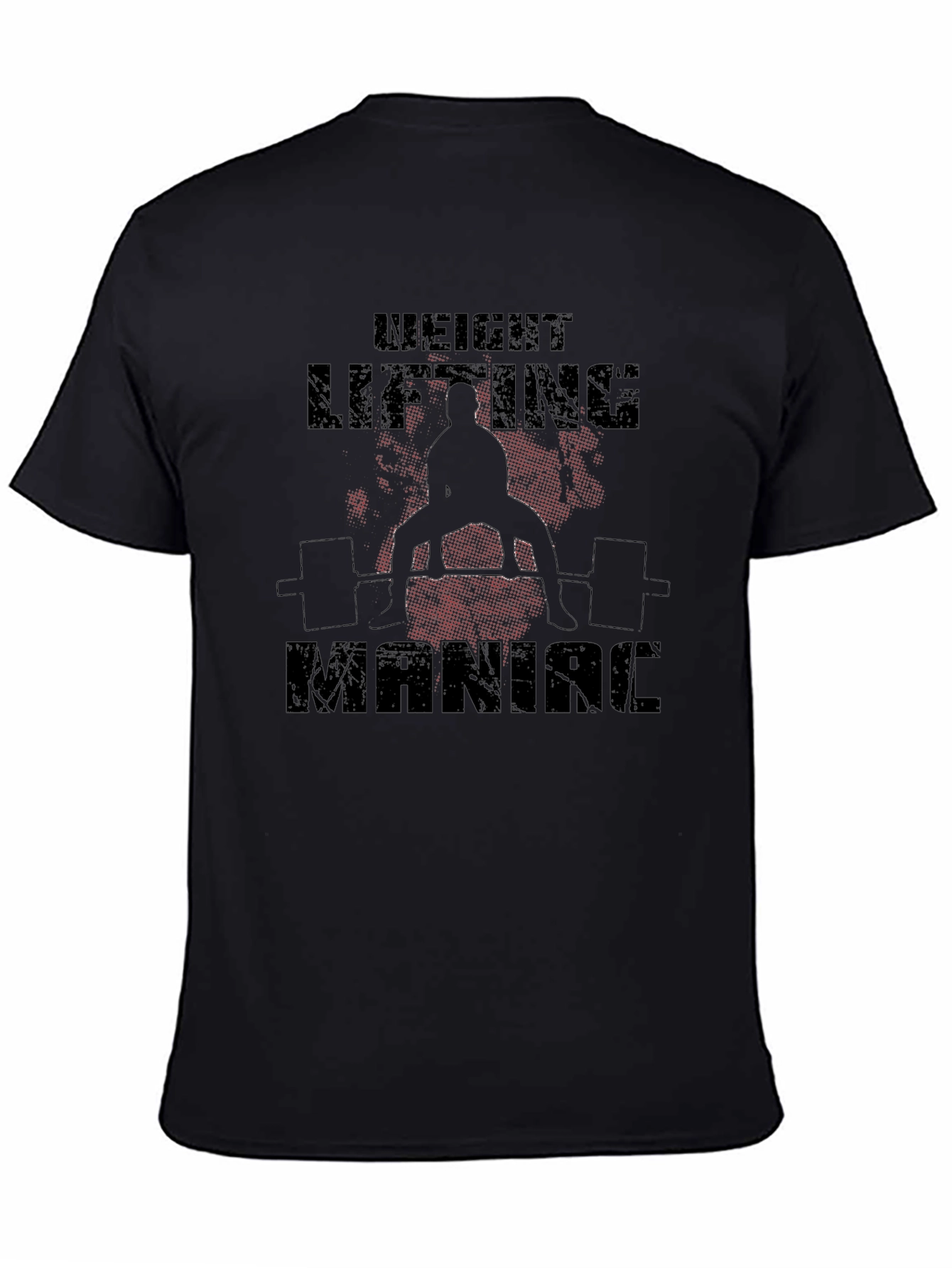 Weight Lifting Maniac Black T-Shirt
