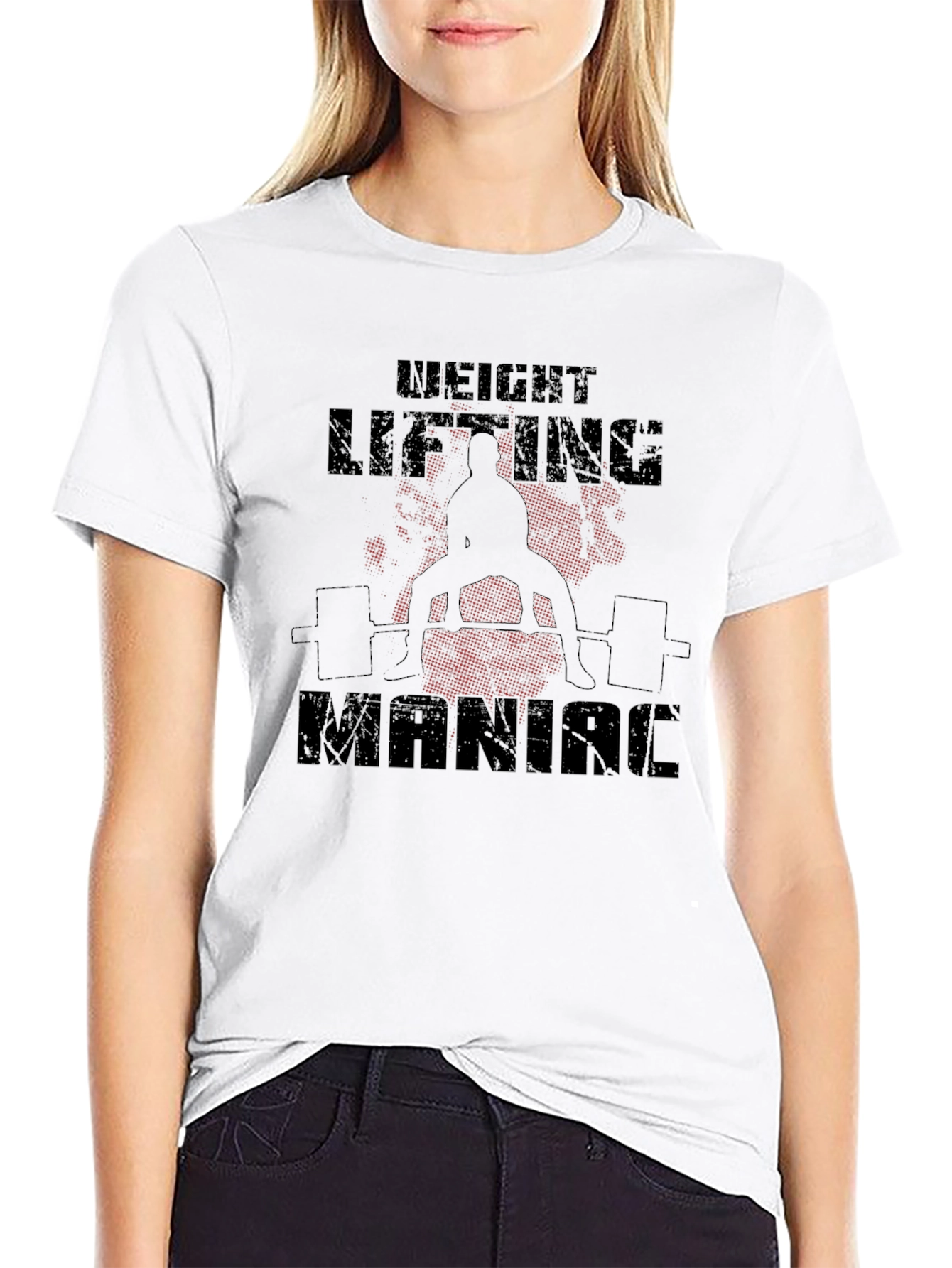 Weight Lifting Maniac Black T-Shirt