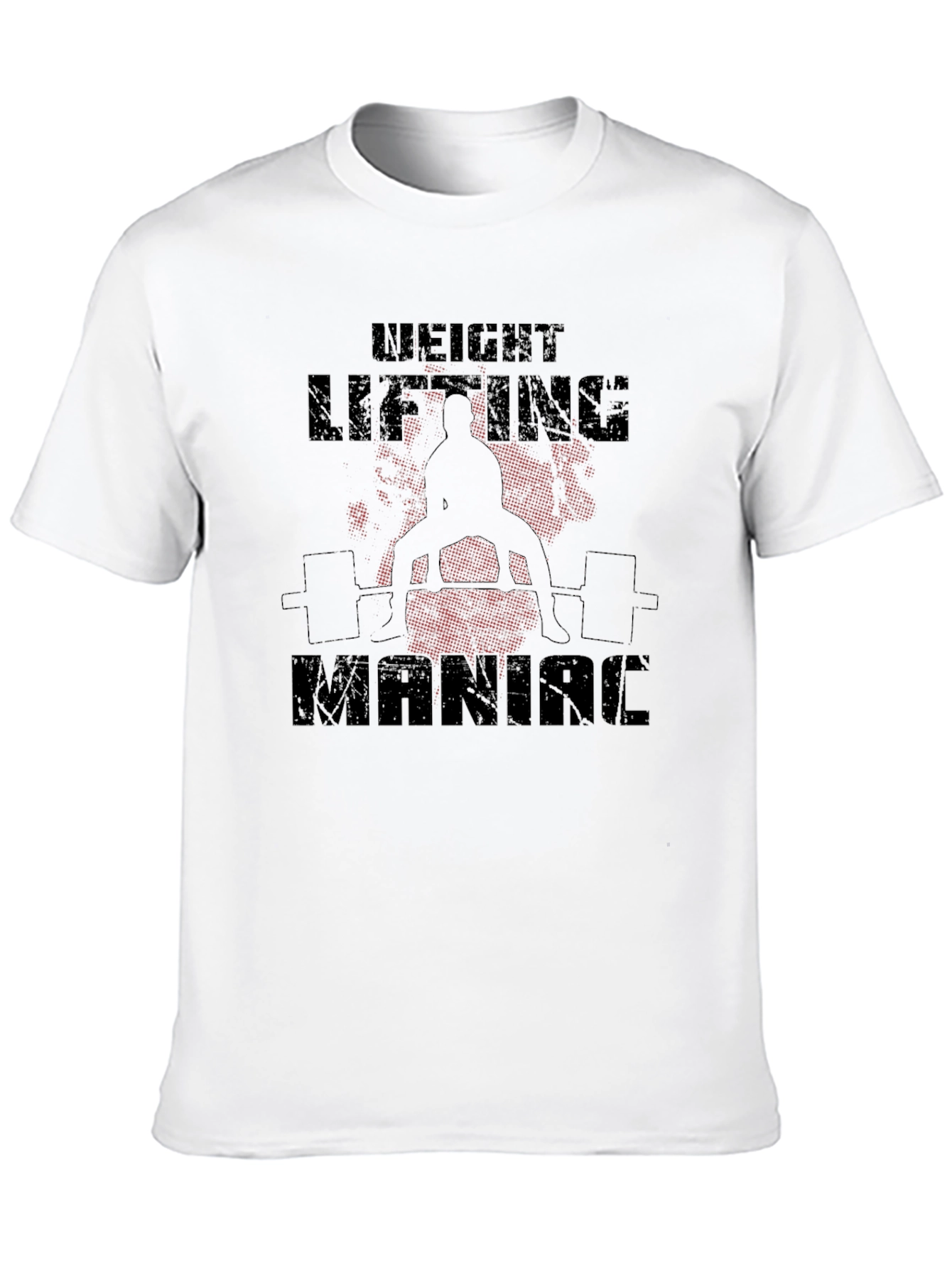 Weight Lifting Maniac Black T-Shirt