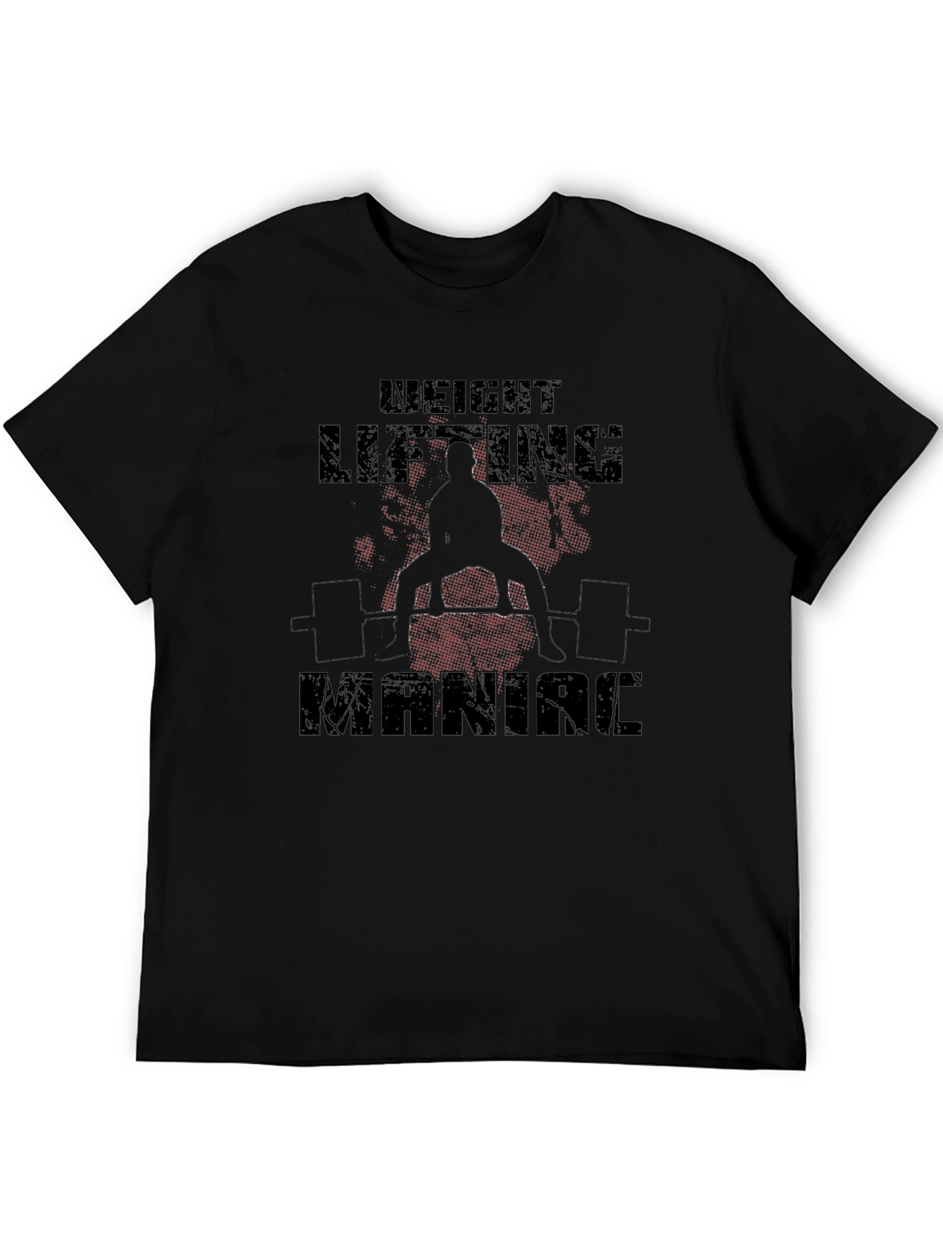 Weight Lifting Maniac Black T-Shirt