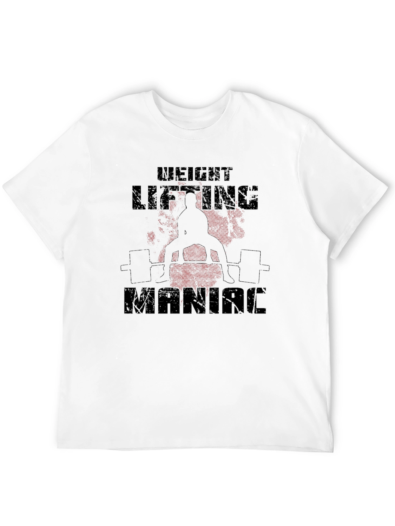 Weight Lifting Maniac Black T-Shirt