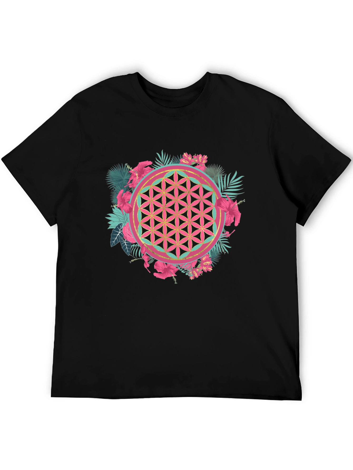 Tropical Flower of Life Graphic Tee