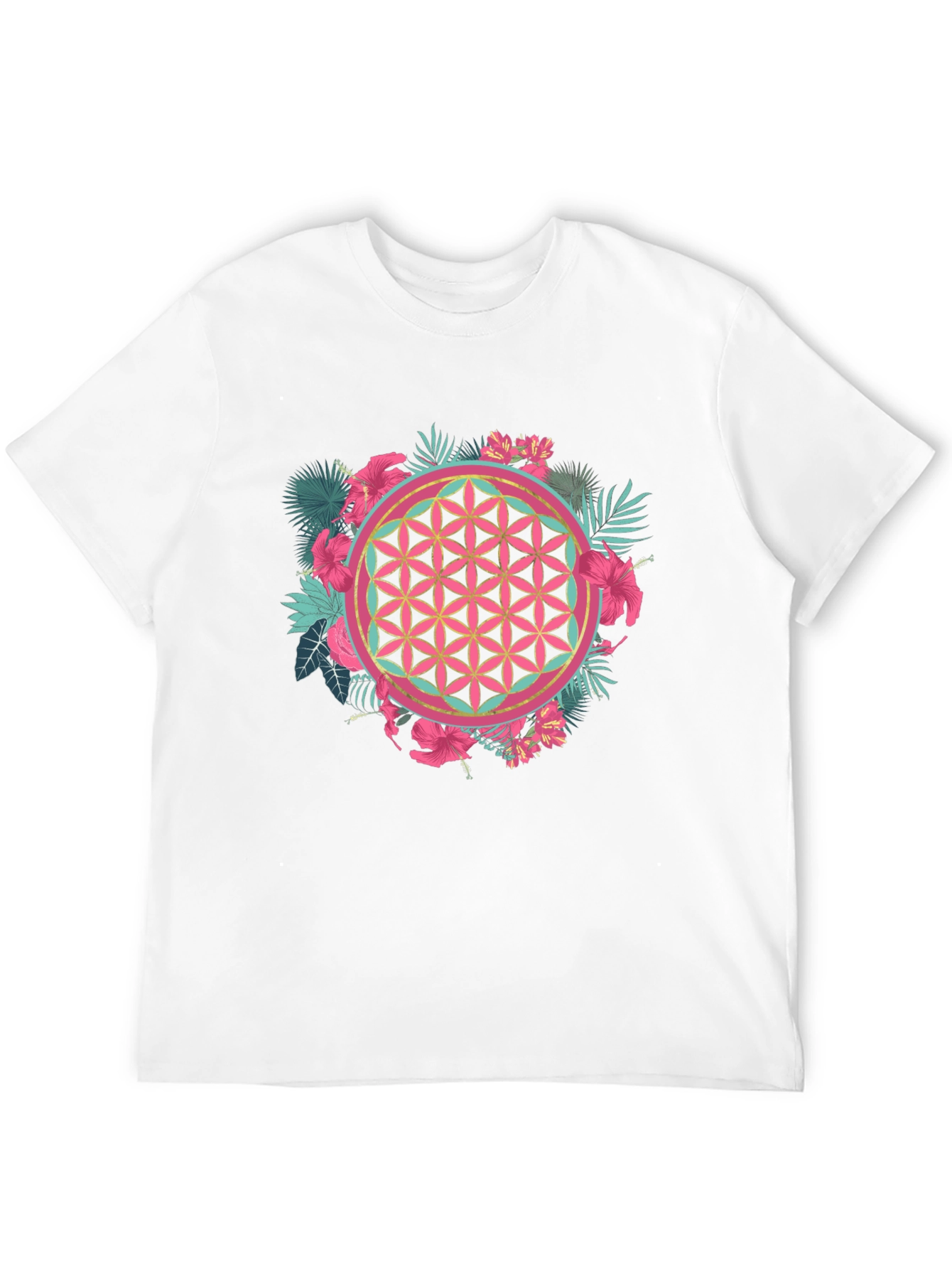 Tropical Flower of Life Graphic Tee