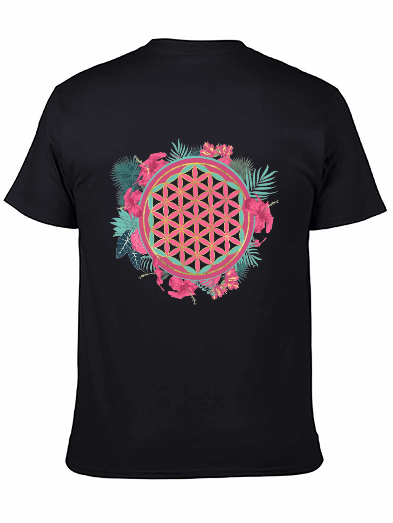 Tropical Flower of Life Graphic Tee