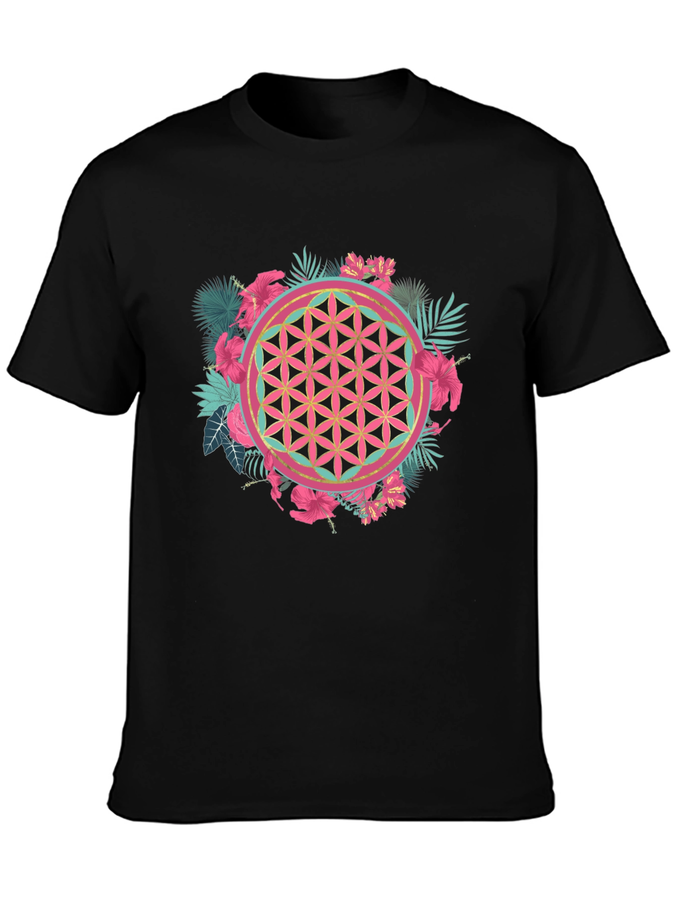 Tropical Flower of Life Graphic Tee