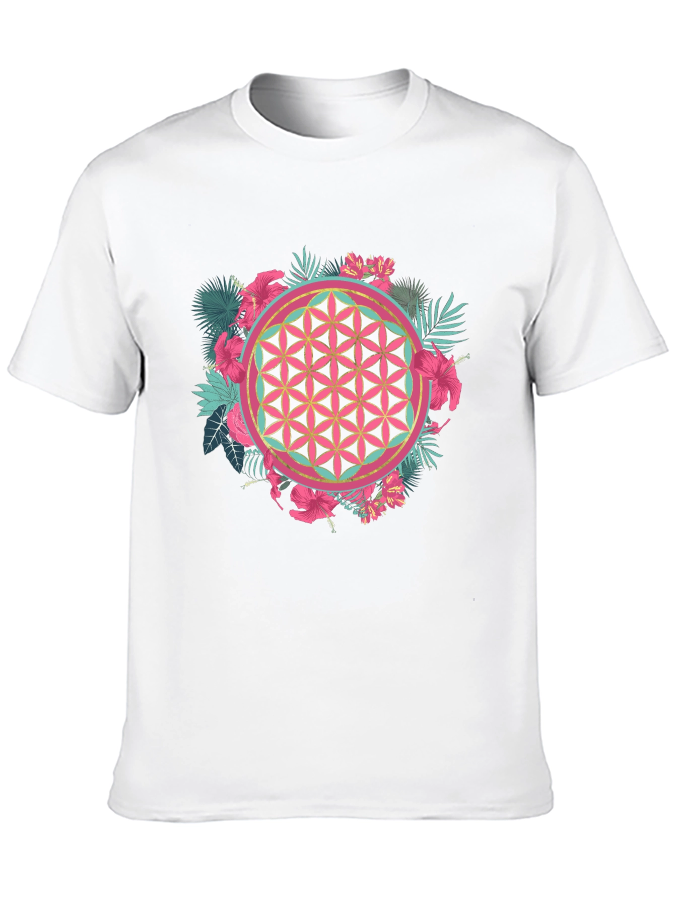 Tropical Flower of Life Graphic Tee