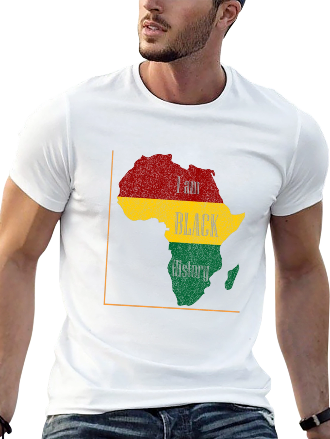 Black History T-Shirt - Africa Map Design