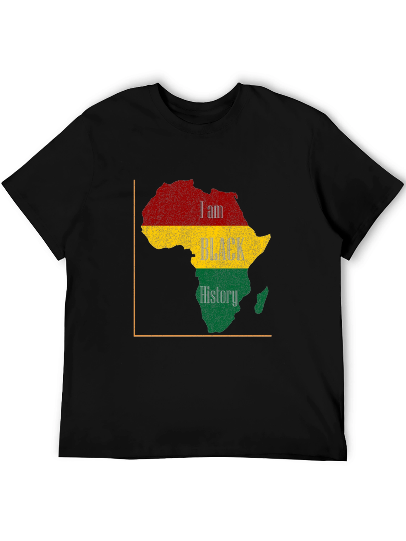Black History T-Shirt - Africa Map Design